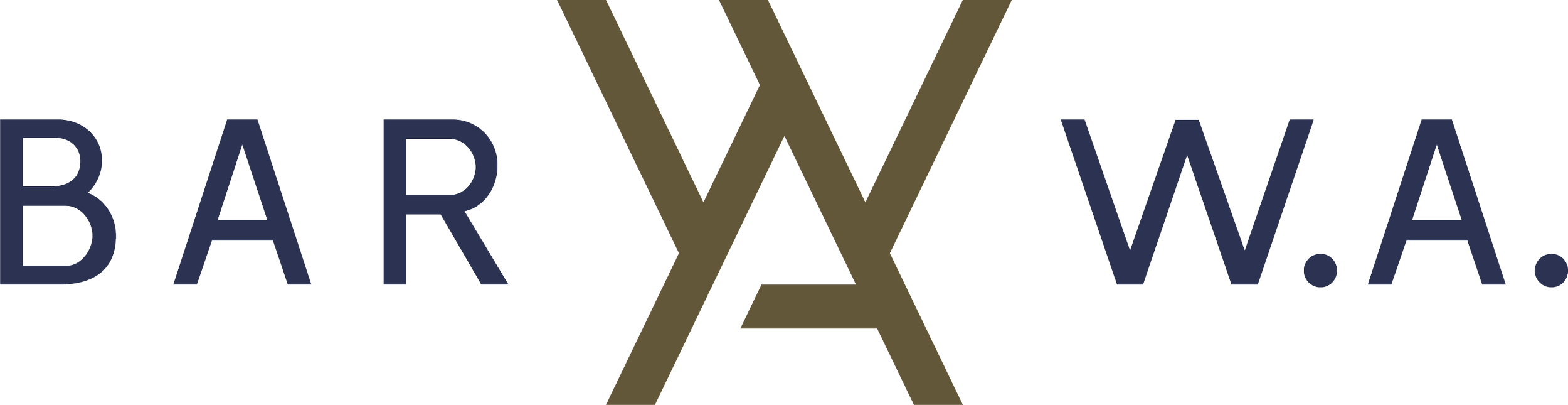 Logo met de tekst 'BARY W.A.' en een ontwerp met twee gekruisde messen.