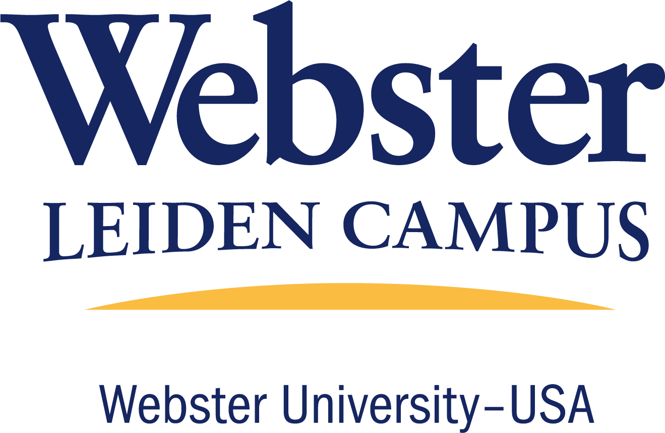Logo van Webster Leiden Campus, onderdeel van Webster University in de VS