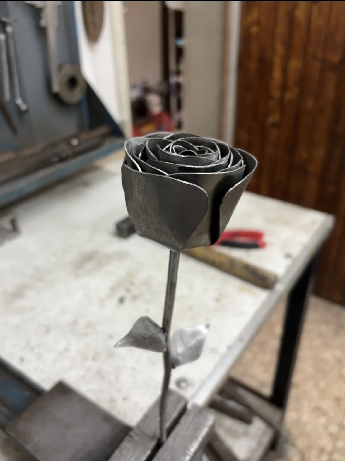 Rosa Artigianale in Lamiera