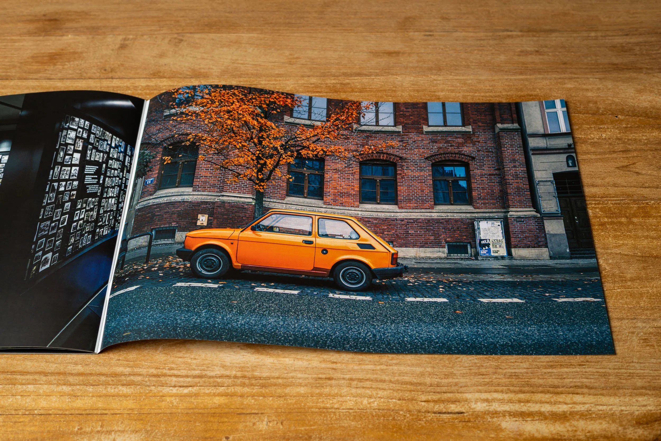 Open spread from the photo booklet “Continuance”