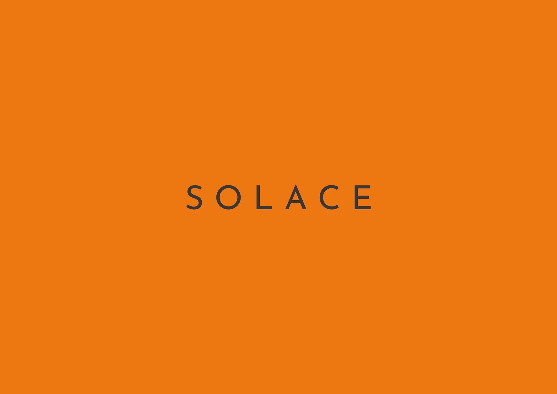 Cover of the photo booklet “Solace”