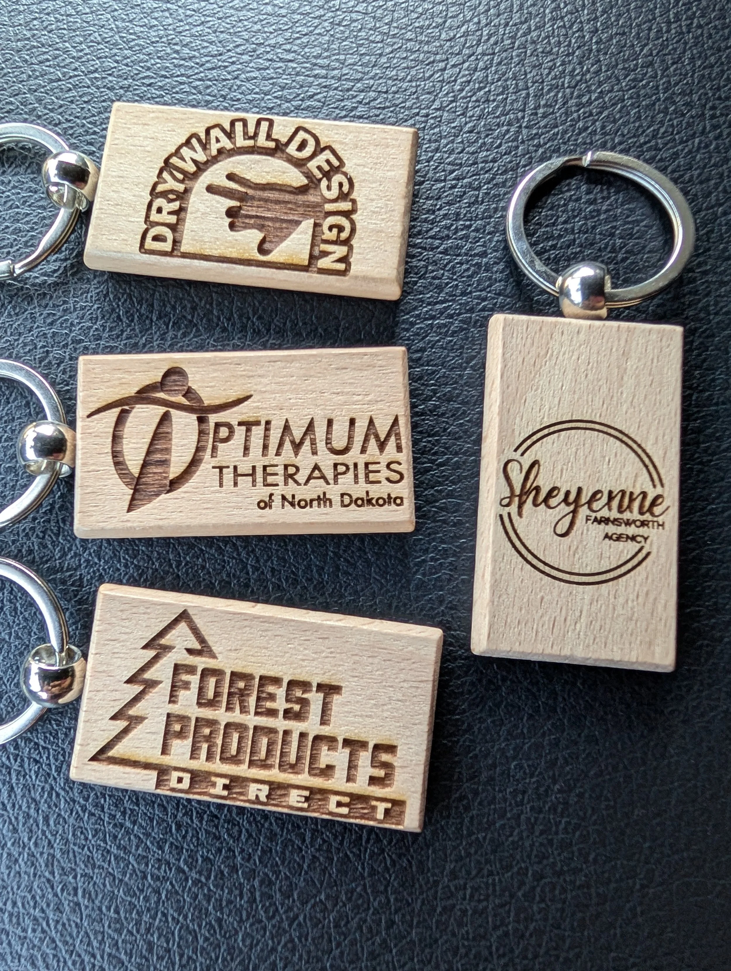 Bamboo Keychains