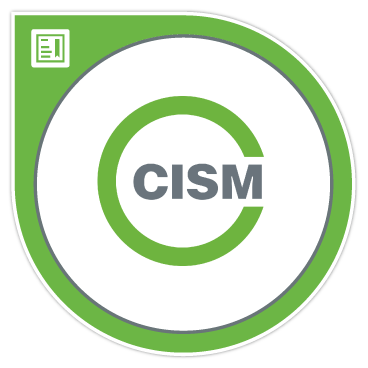 CISM logo with green and gray design on a circular badge