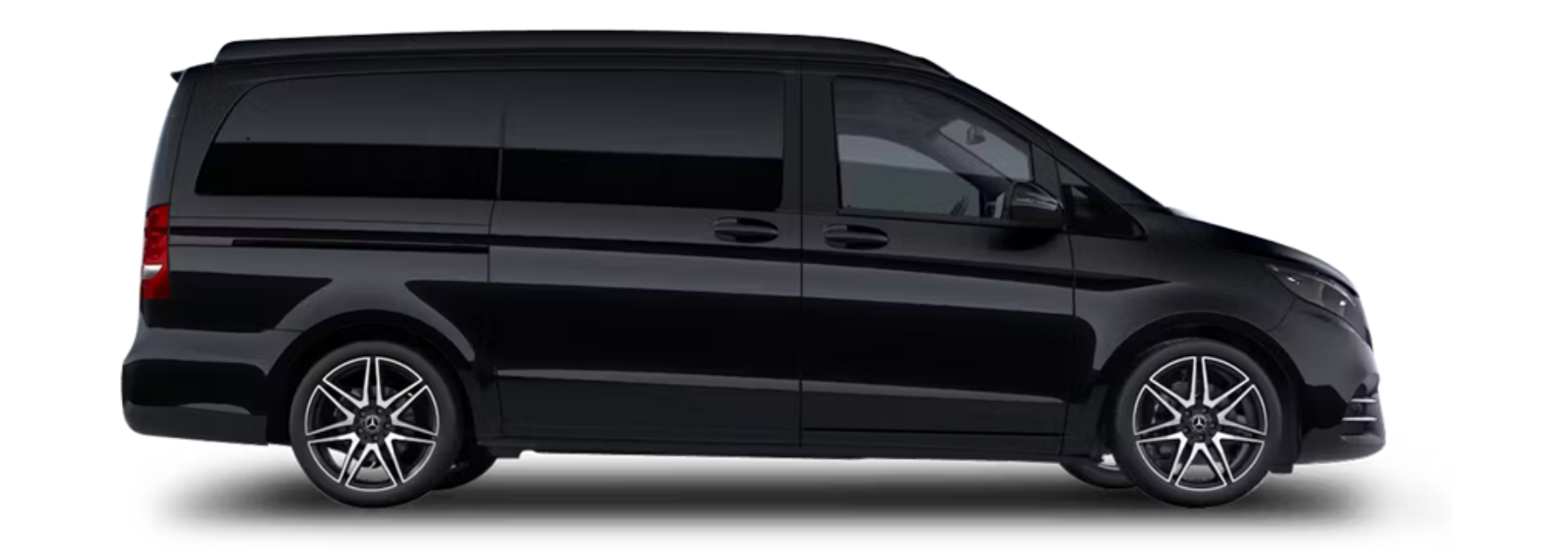 Black Car Mercedes V-Class. VIP Transportation. Private chauffeur. Airport access. Disposals. Tarmac access. Black Car Agency. Copenhagen Denmark.