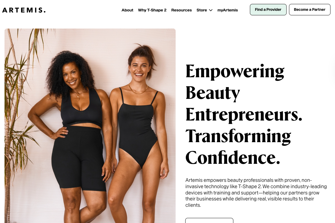 Artemis.co empowering beauty entrepreneurs