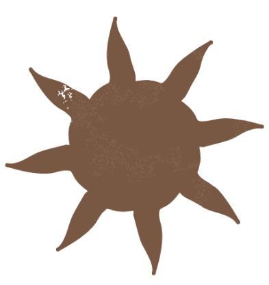 Soleil marron de l'univers illustratif de A&L