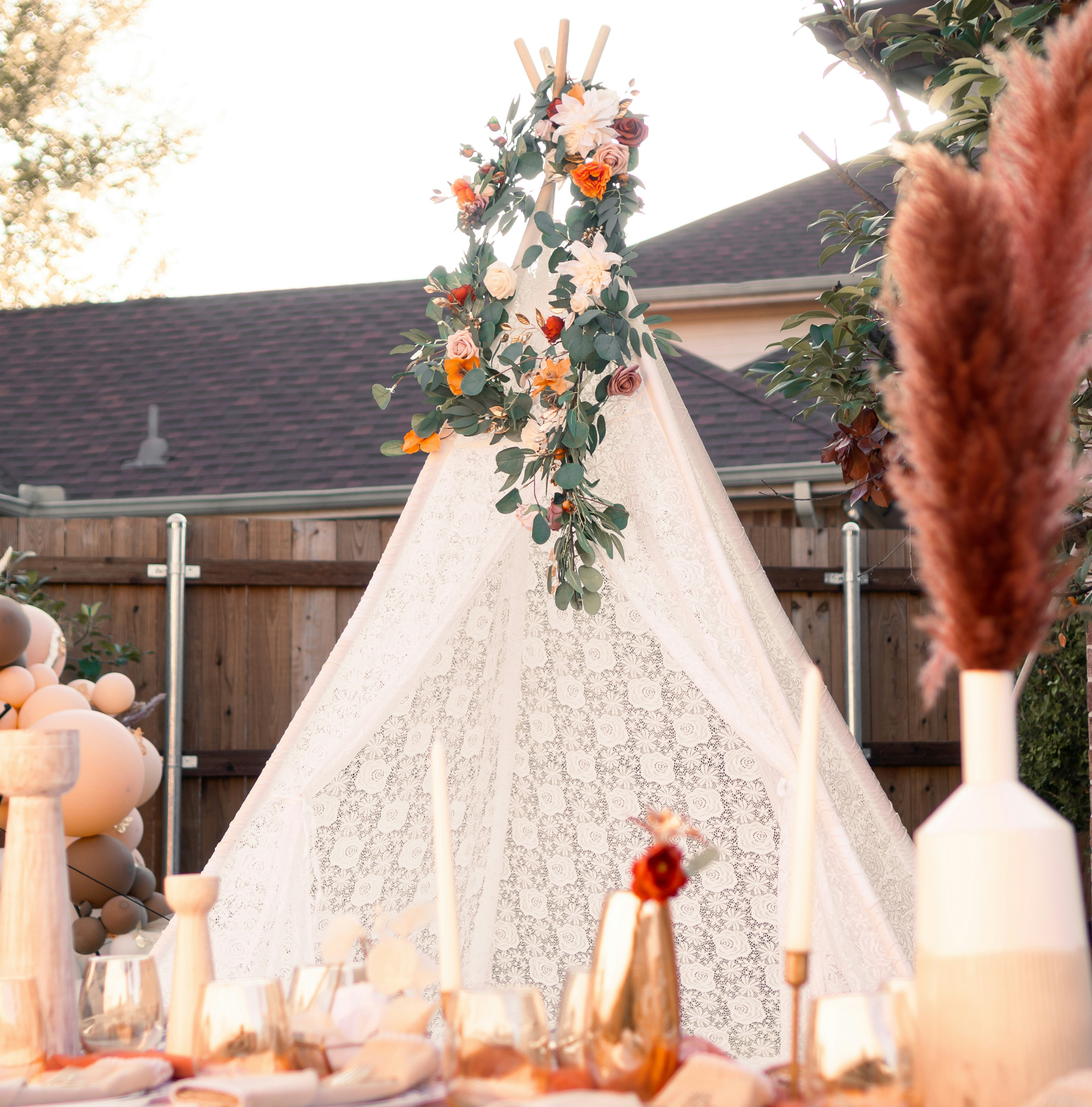 Célébration en extérieur.