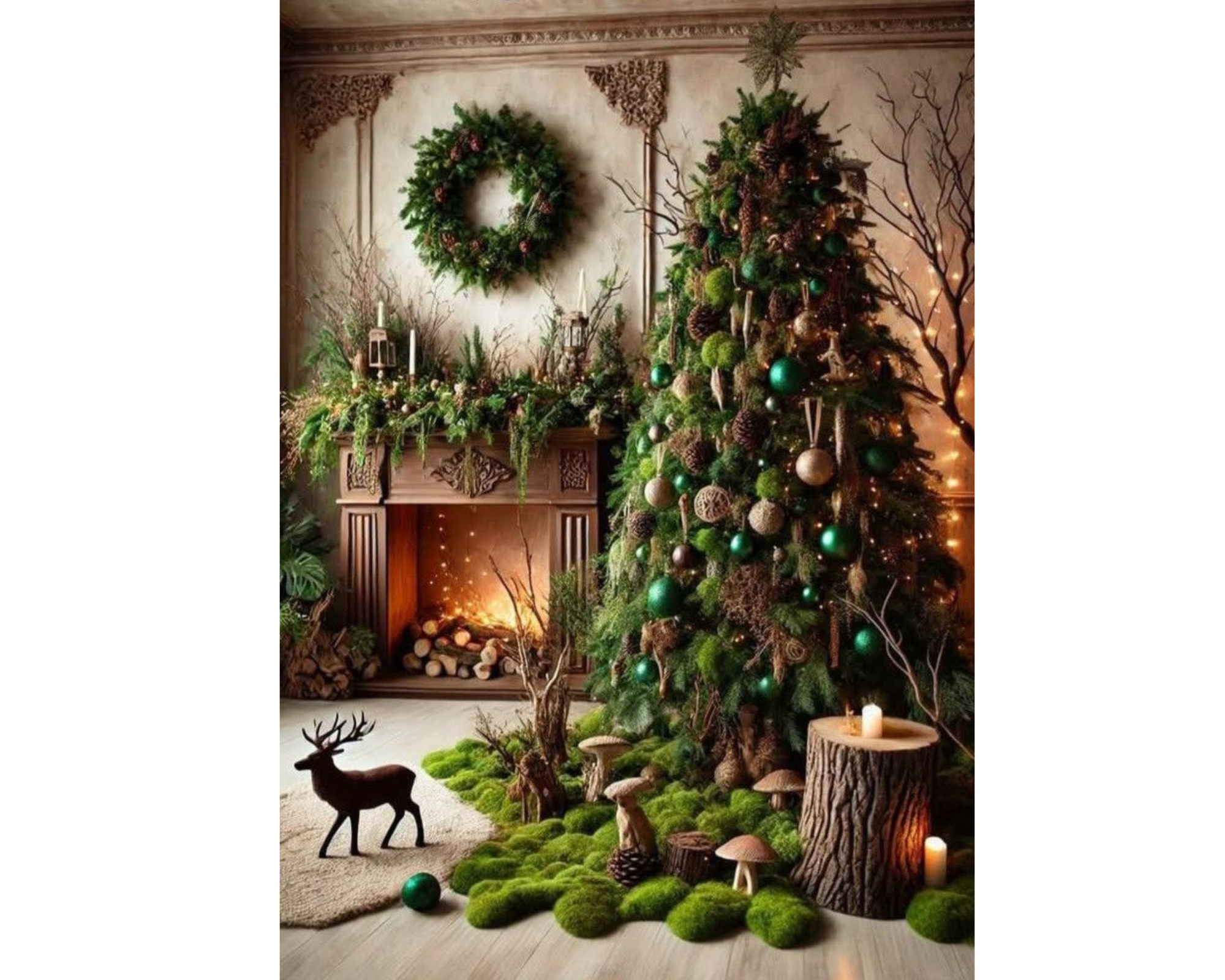 Photo d'inspiration de moodboard pour la décoration de noel d'une grande entreprise à Aix en Provence