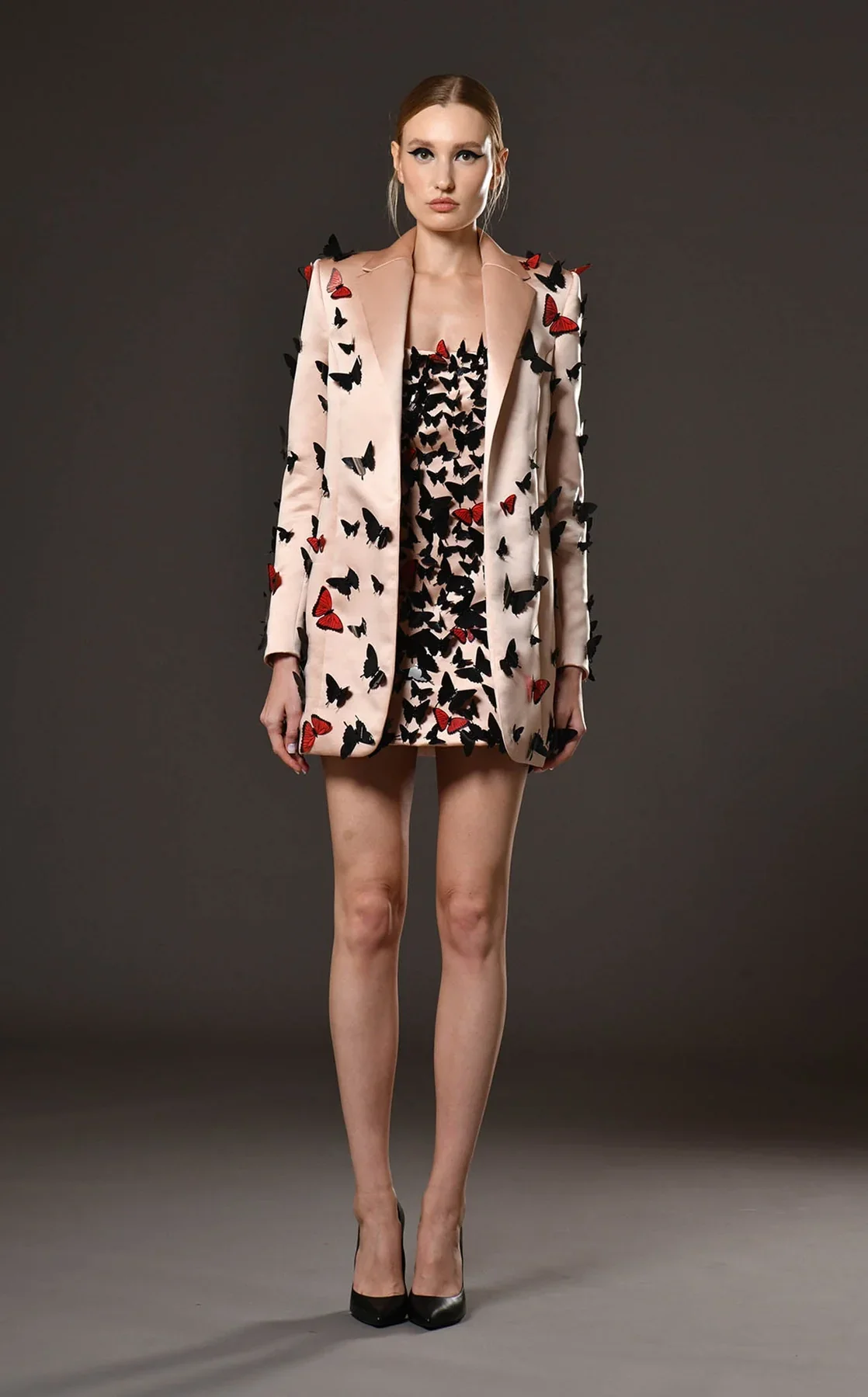 Hght-Couture-Mini Dress and Blazer Set