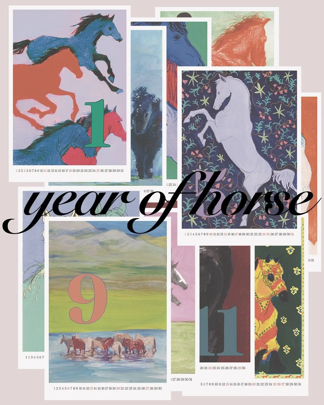 2026 Year of the Horse Calendar by Hajin Jeong