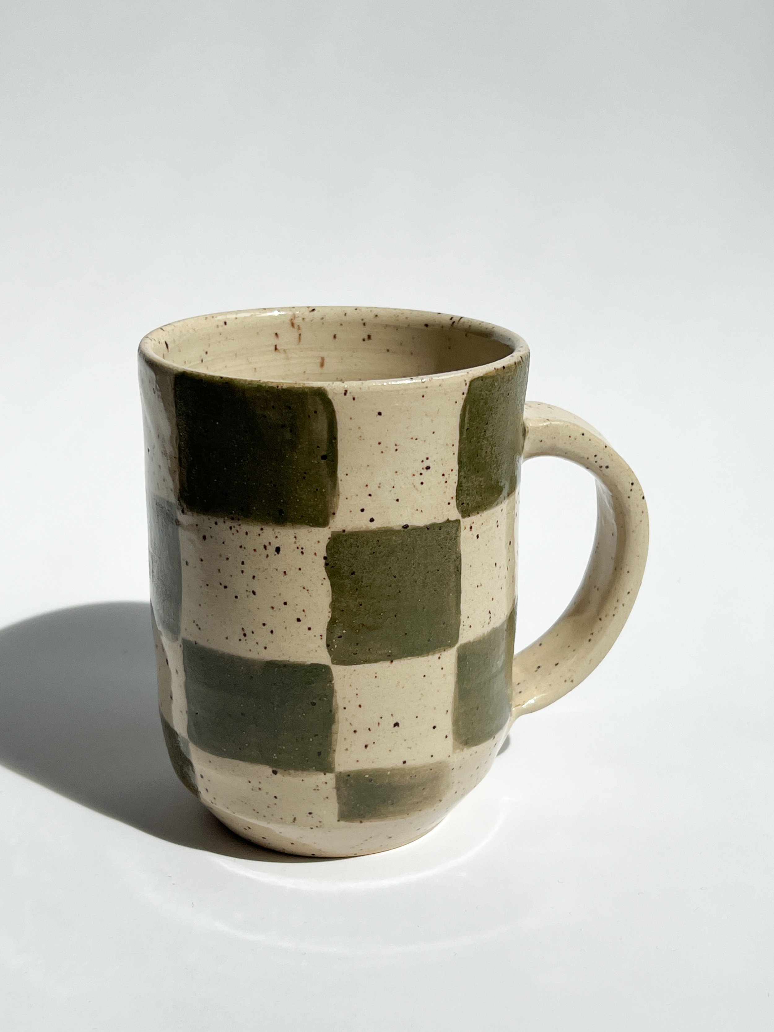 Checkered Ceramic Mug