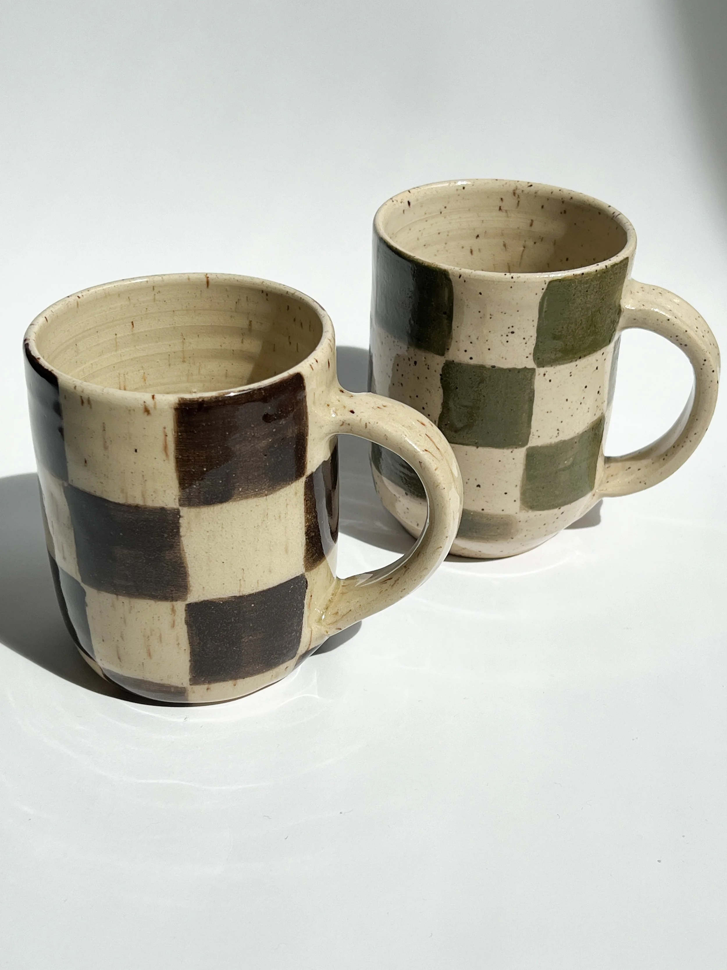 Checkered Ceramic Mug