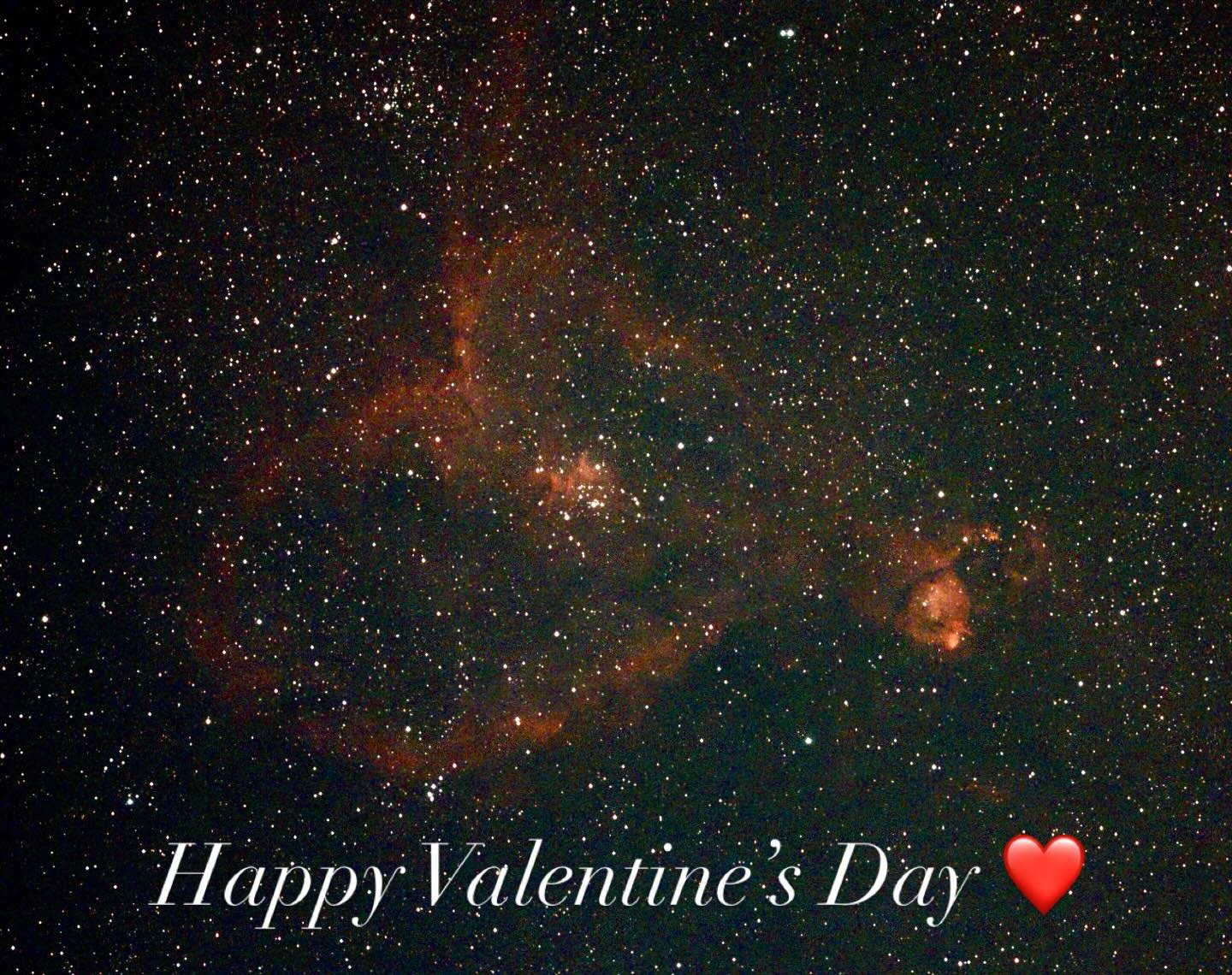 Happy #valentinesday and say hello to the #heart #nebula