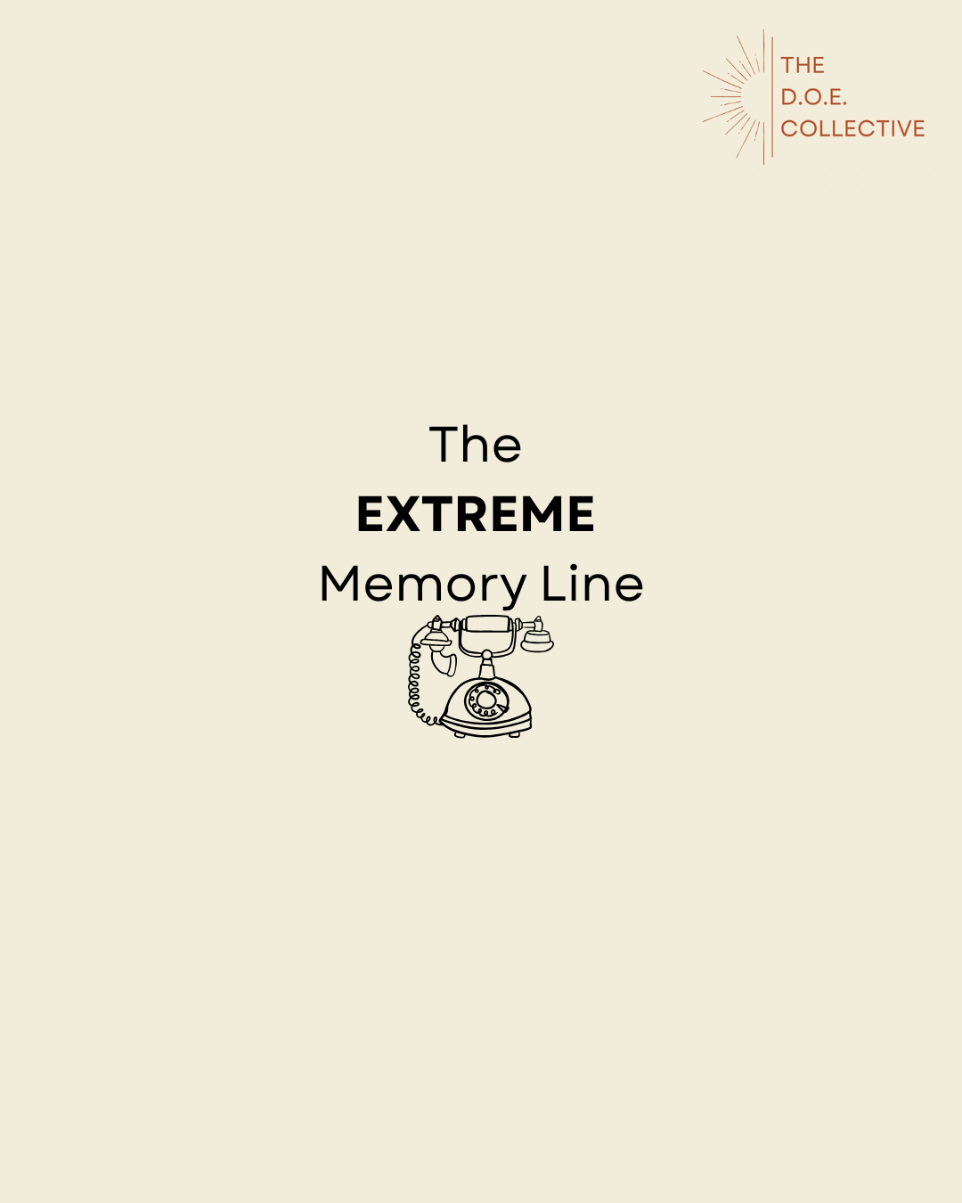 The Extreme Memory Line ⭐ MOST POPULAR