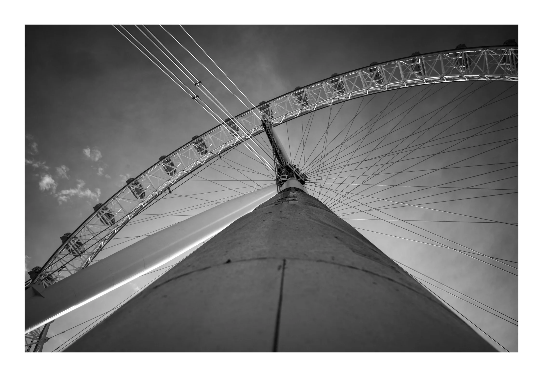 The London Eye rises above the Thames—offering a calm, panoramic perspective over the ever-moving city.