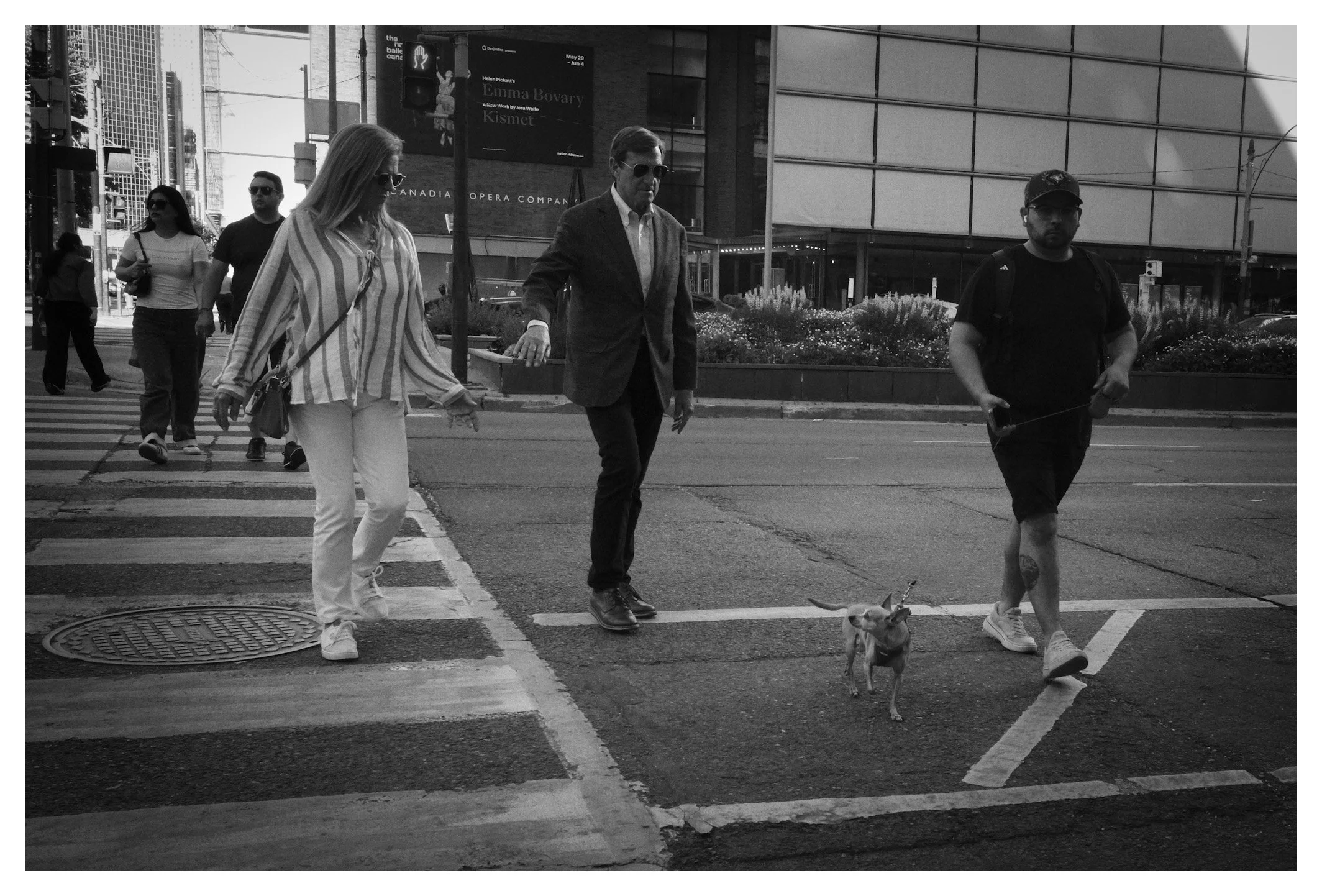 In the city, everyone moves at their own pace. Yet for one brief moment, strangers share the same path, creating a scene that will never exist in exactly the same way again.