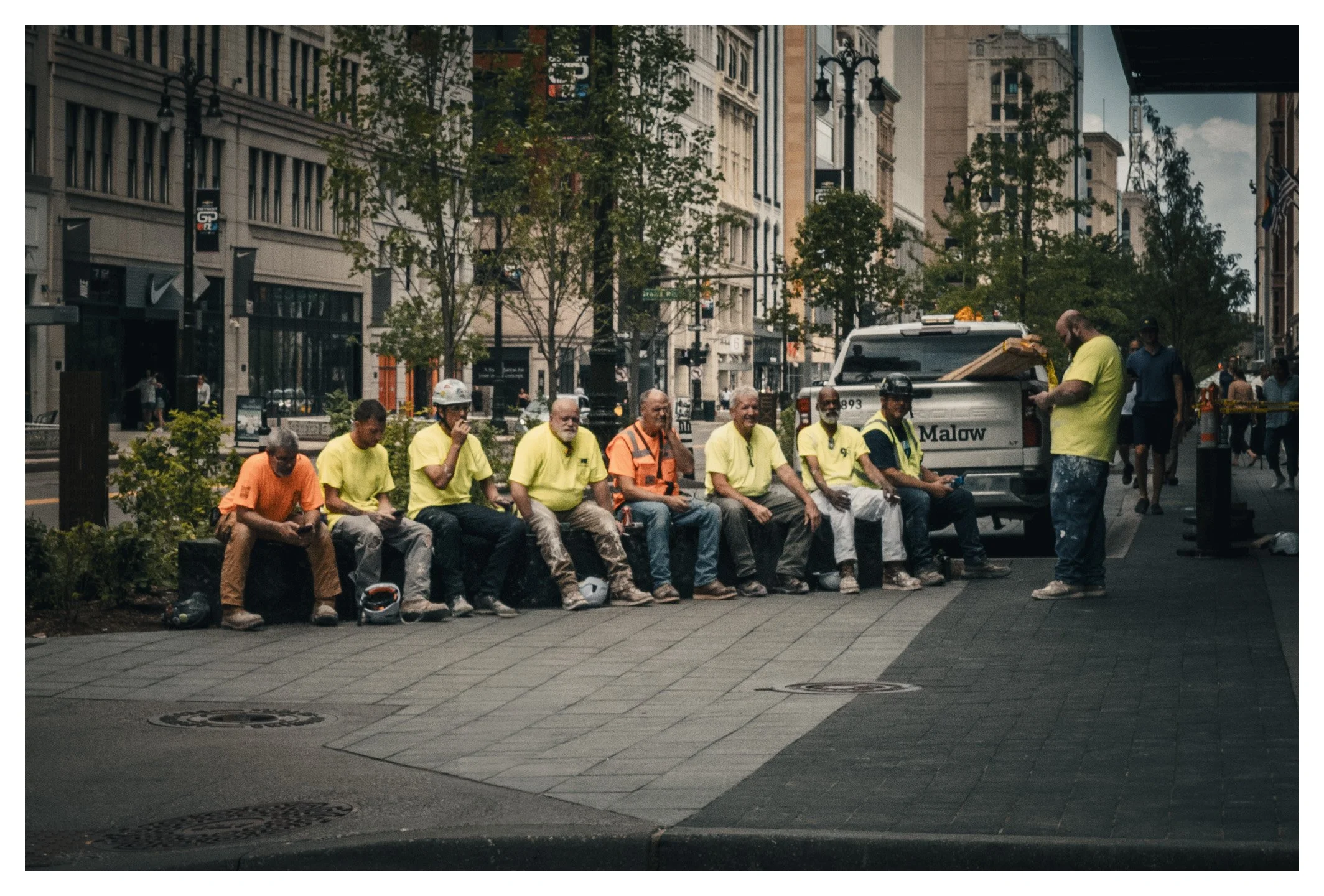 Every great city is built by the people who work behind the scenes, often unnoticed but essential to its future. This quiet break offers a glimpse into the teamwork, dedication, and everyday moments that keep Detroit moving forward.