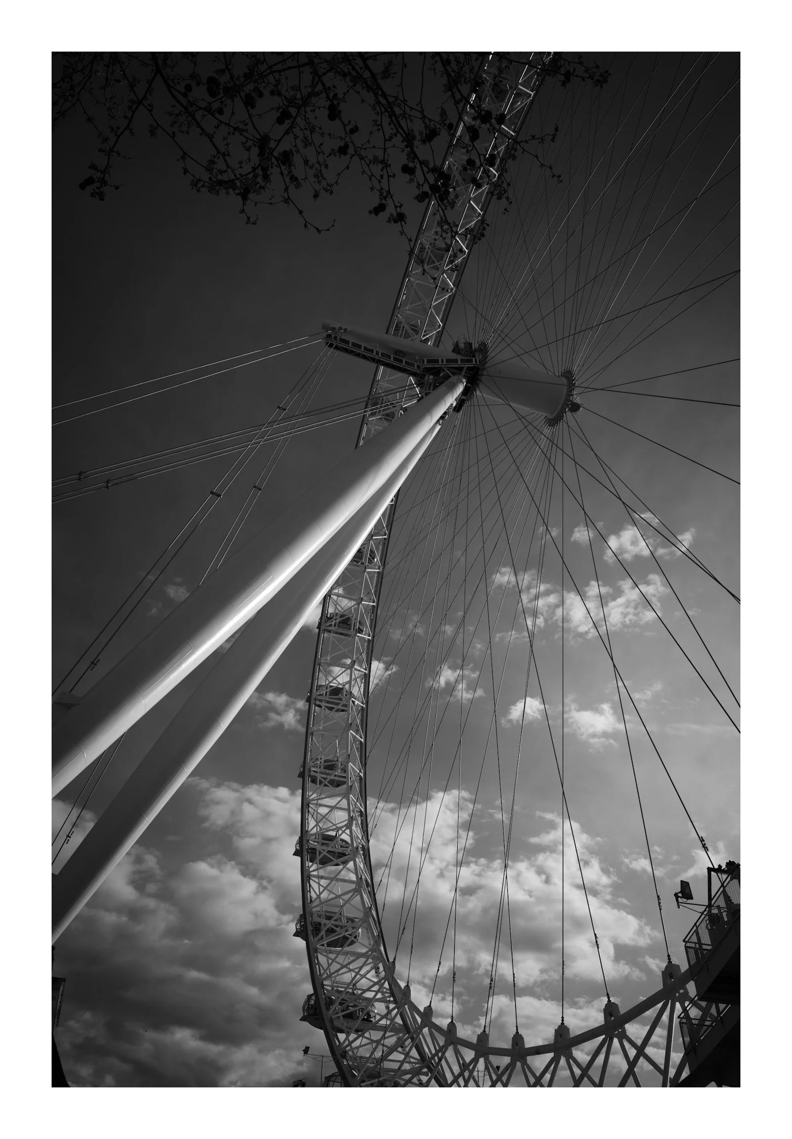The London Eye rises above the Thames—offering a calm, panoramic perspective over the ever-moving city.