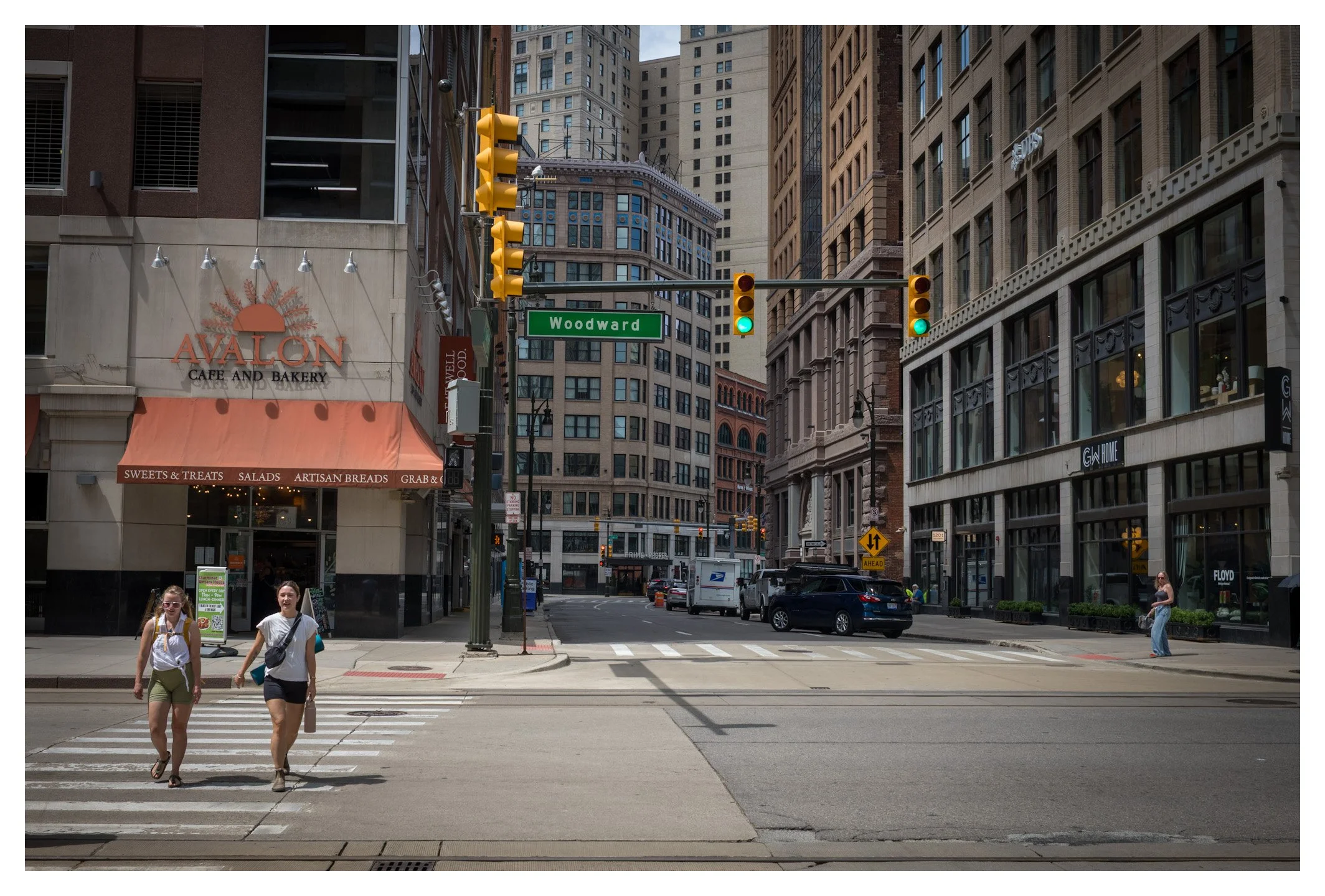 Woodward Avenue is the heartbeat of downtown Detroit, where historic architecture meets a vibrant and modern cityscape. Every corner reflects the city's ongoing revival while preserving the character that makes Detroit truly unique.