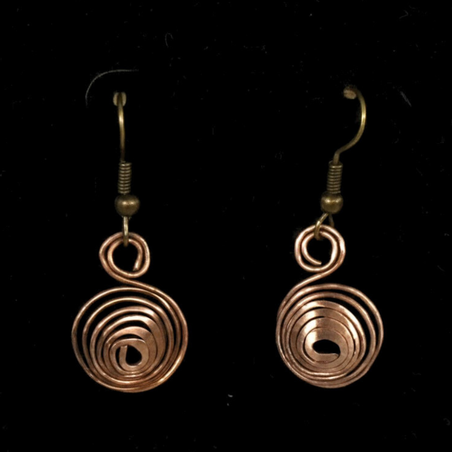 Spiral Drop Earrings