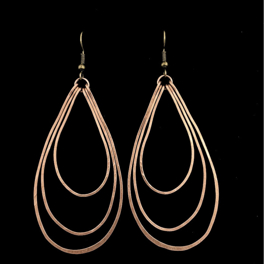 Teardrop Multi-tiered Earrings