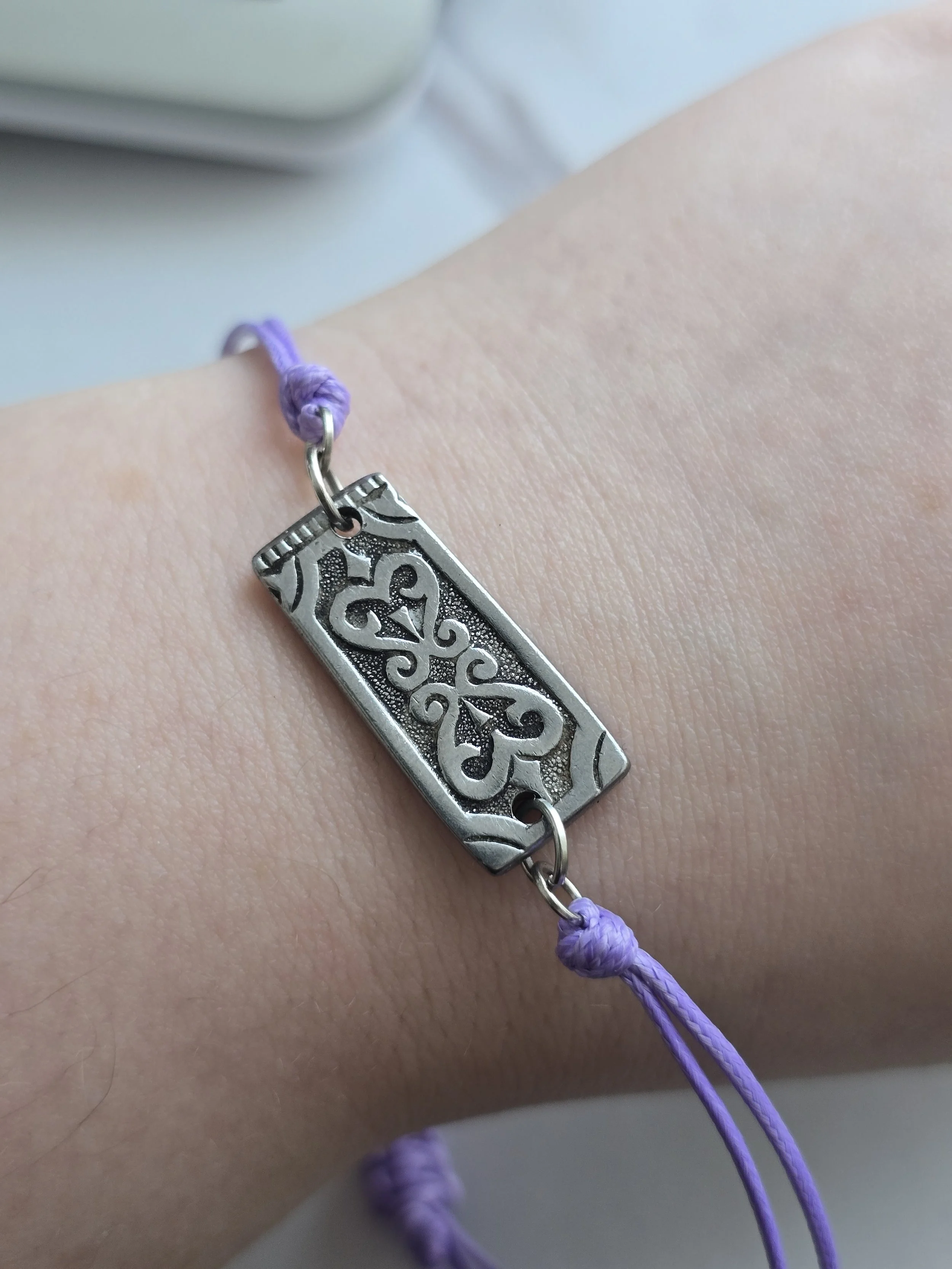 Floral silverware bracelet