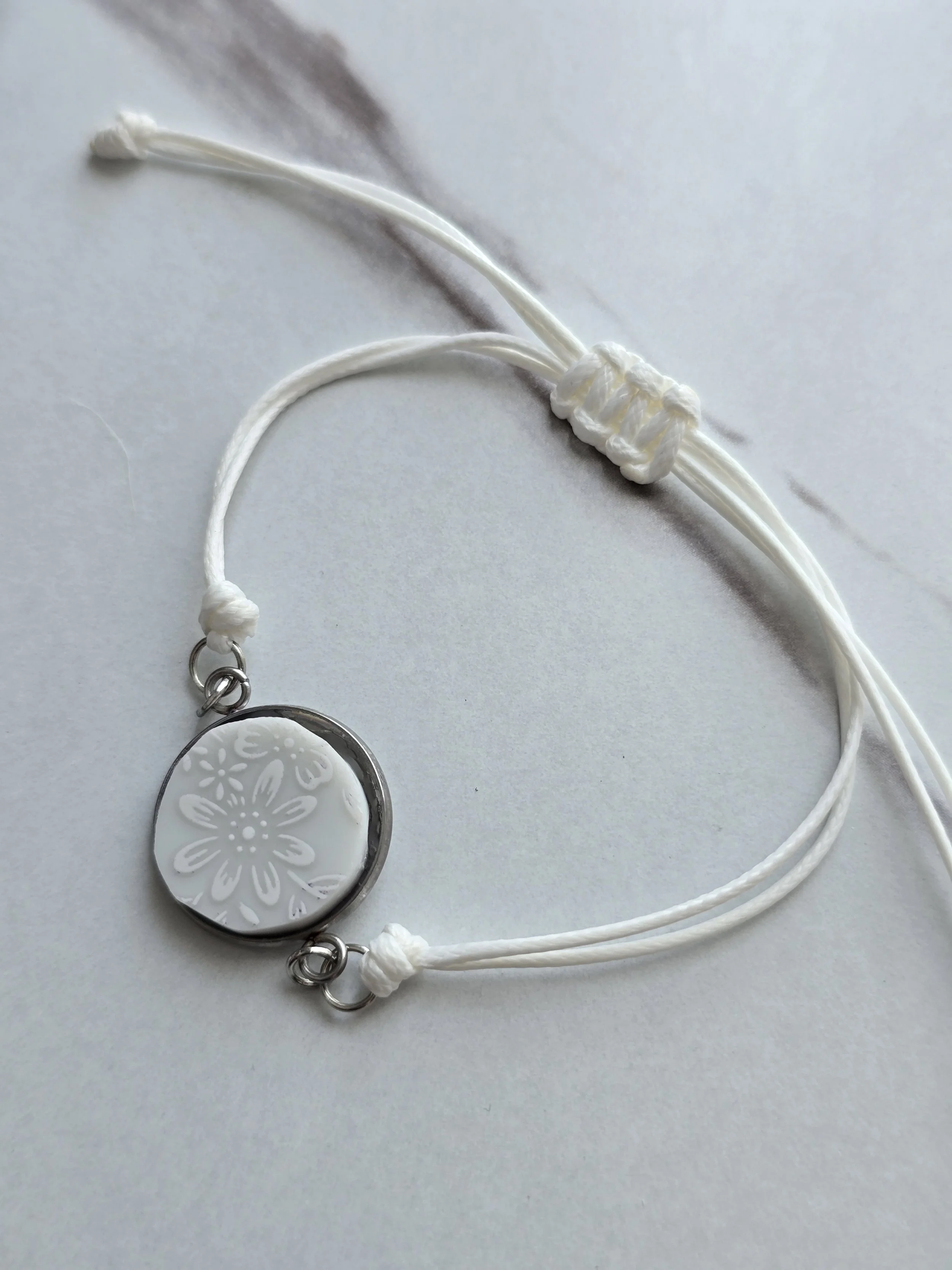 Floral Broken Plate bracelet