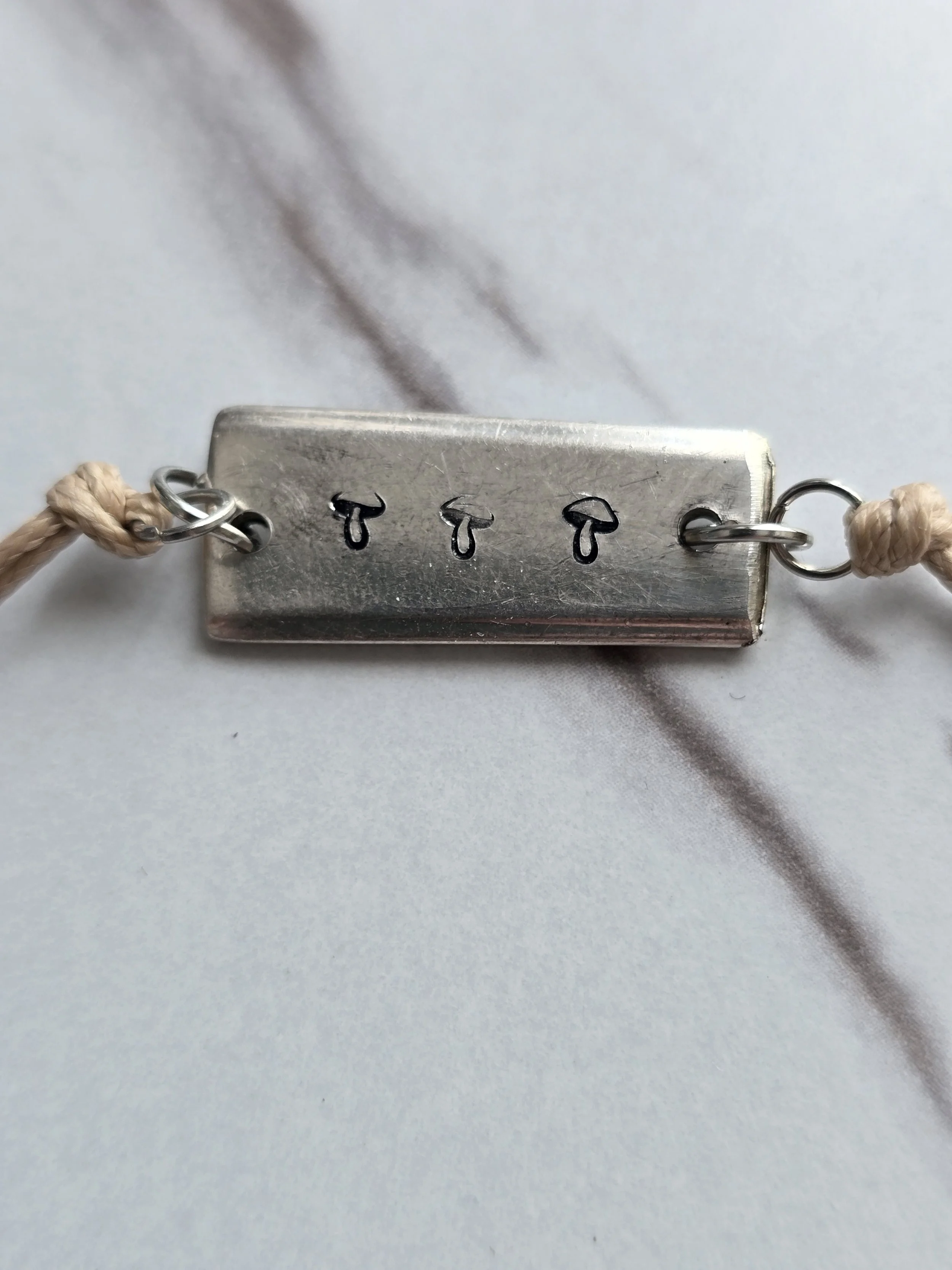 Hand Stamped silverware bracelet