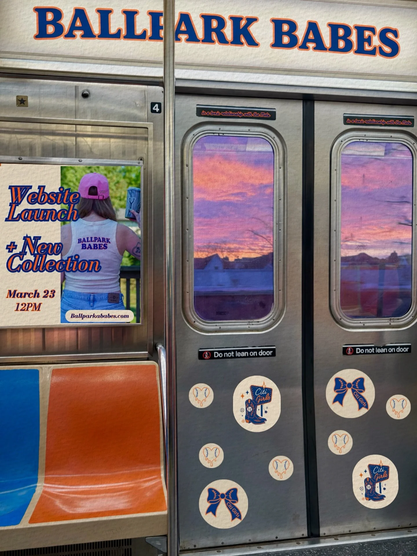 Excited to finally announce that the Ballpark Babes website and new collection are launching in one week on Monday, March 23rd, just in time to kick off opening week. I&rsquo;m so excited to finally share it with you guys!! Mark your calendars! 🥳

#