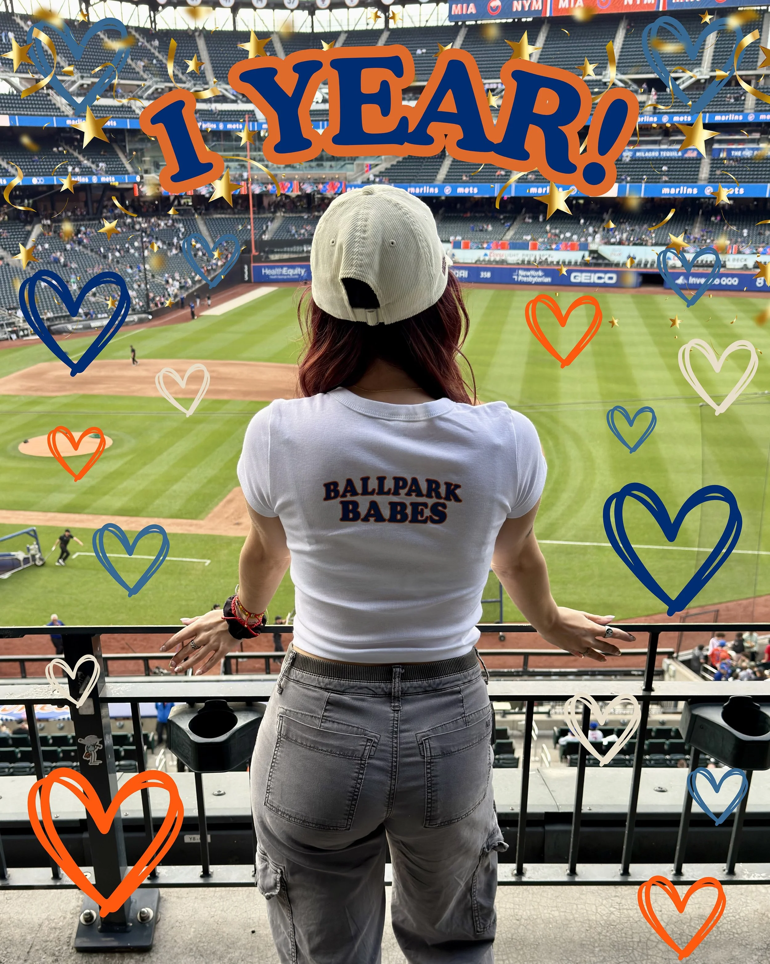 Today, June 10th, marks 1 year of Ballpark Babes! 🥳

Thank you to everyone who has supported this community day after day. You truly have no idea how much this brand means to me.

I got to celebrate with some of my closest friends yesterday, and on 