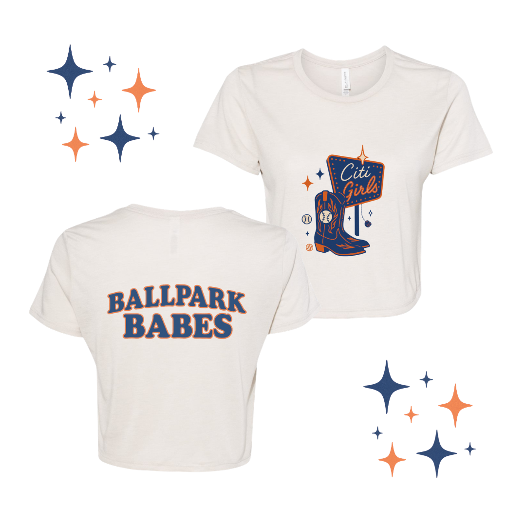 Citi Girls Cowboy Boots BallPark Babes Tee/Crewneck
