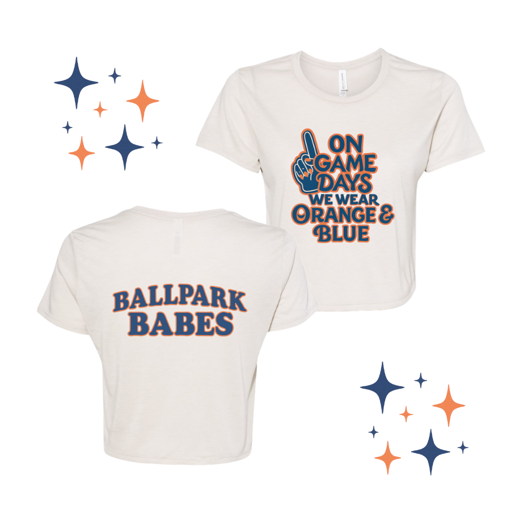 On Game Days We Wear Orange & Blue Tee/Crewneck