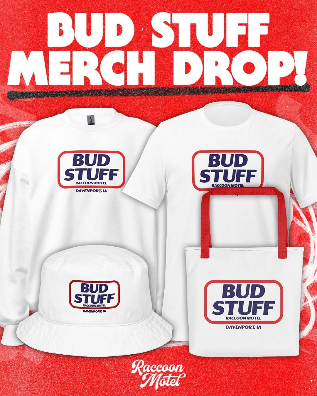 bud stuff all year long. 

one of our classic motel designs- now live on theraccoonmotel.com webstore. 

sign up for our weekly motel email and get 10% off your first order :)