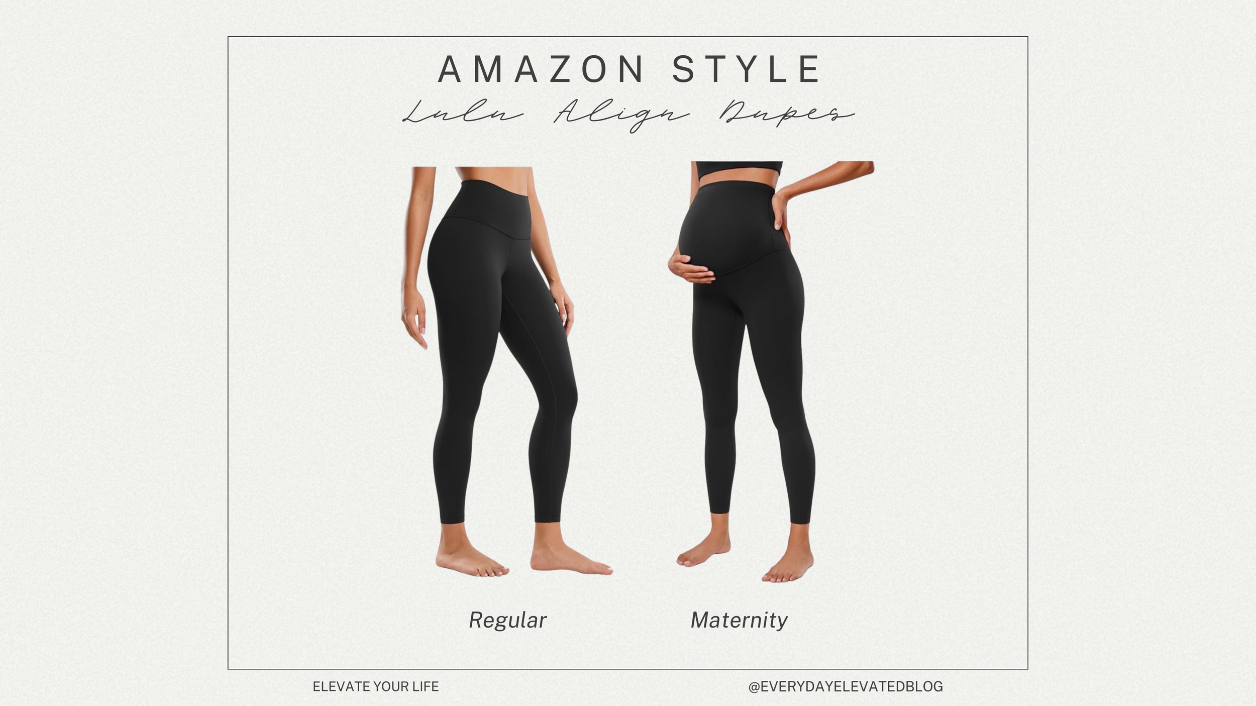 Amazon Lululemon Align Legging Dupes (Regular + Maternity)