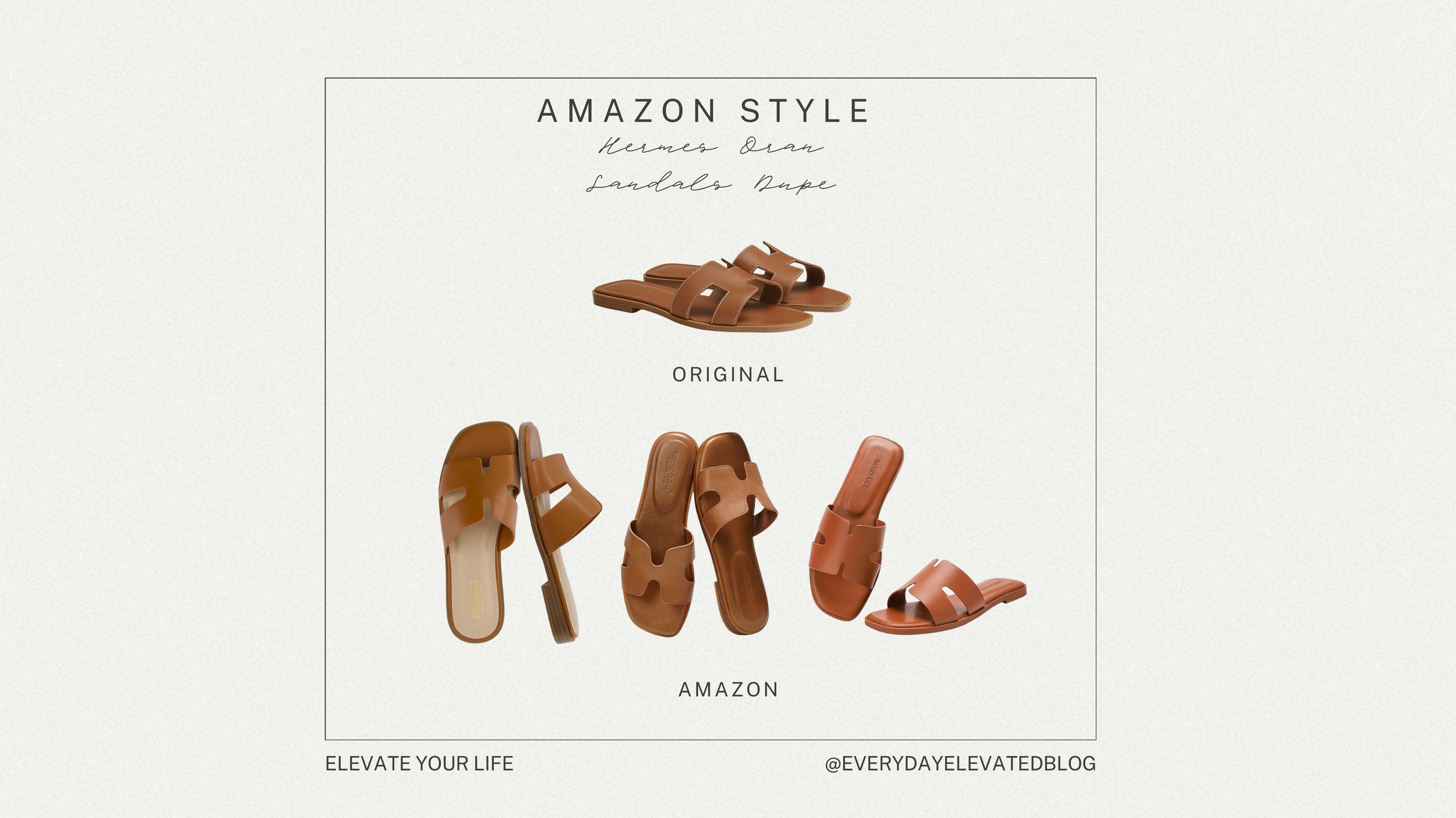The Amazon Sandals That Look Like the Hermès Oran (For Way Less)