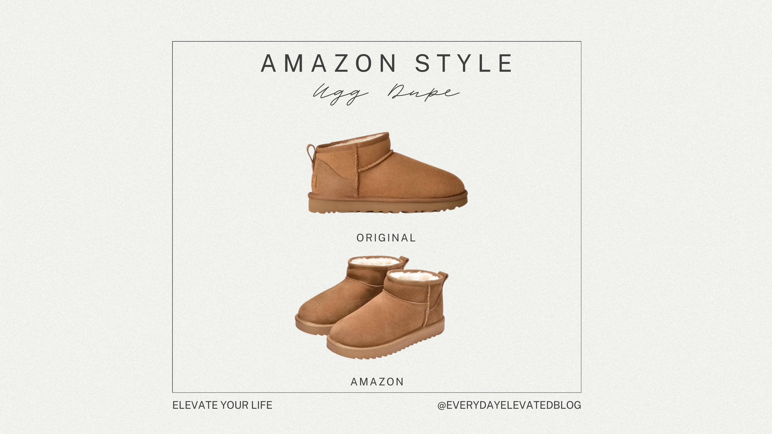 Amazon UGG Mini Boot Dupe vs Original ($60 vs $160)