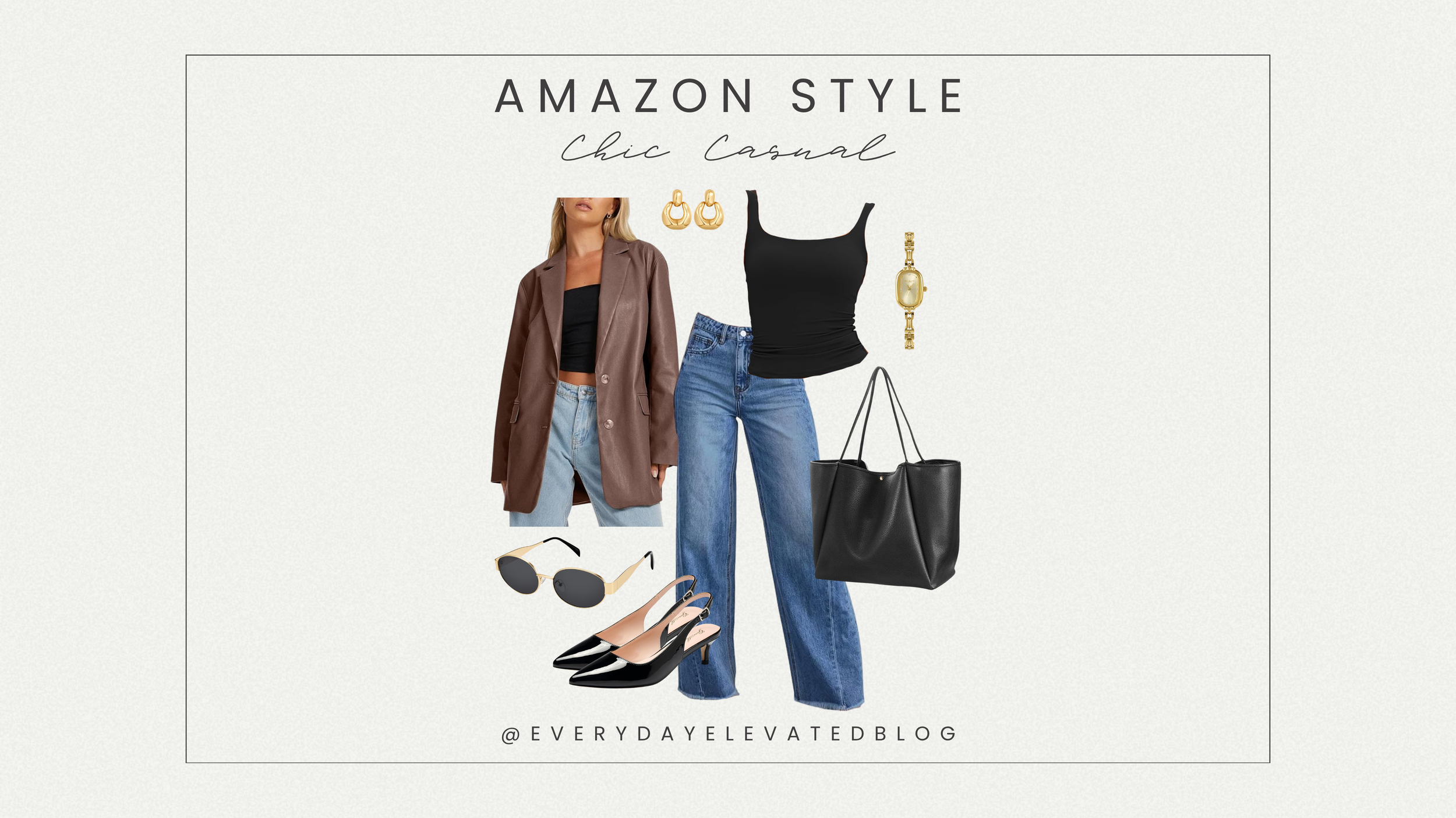 What to Wear with Jeans and a Leather Blazer (Easy Outfit Idea)