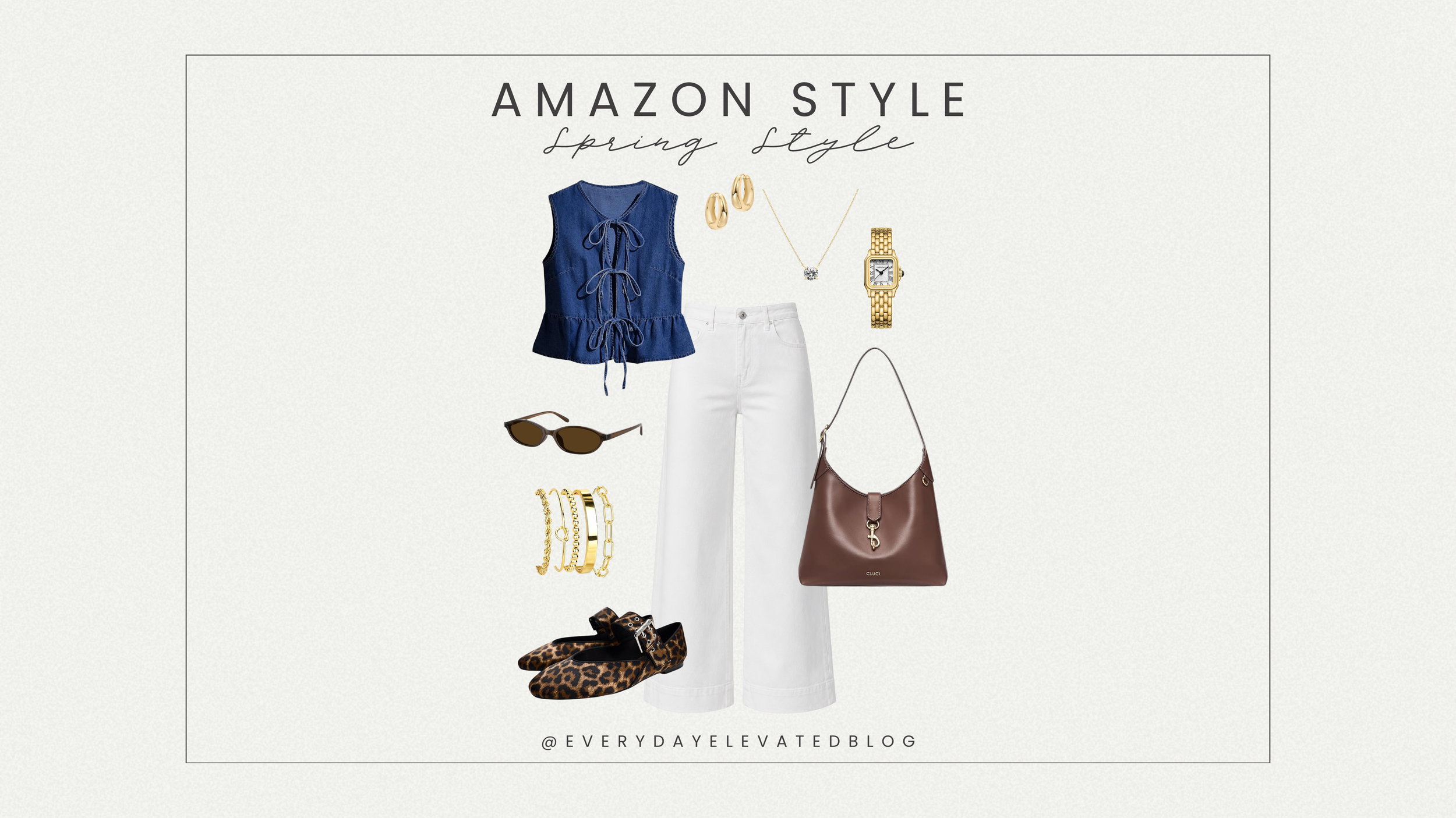 Casual Spring Outfit Idea with White Jeans (Easy Amazon Style)