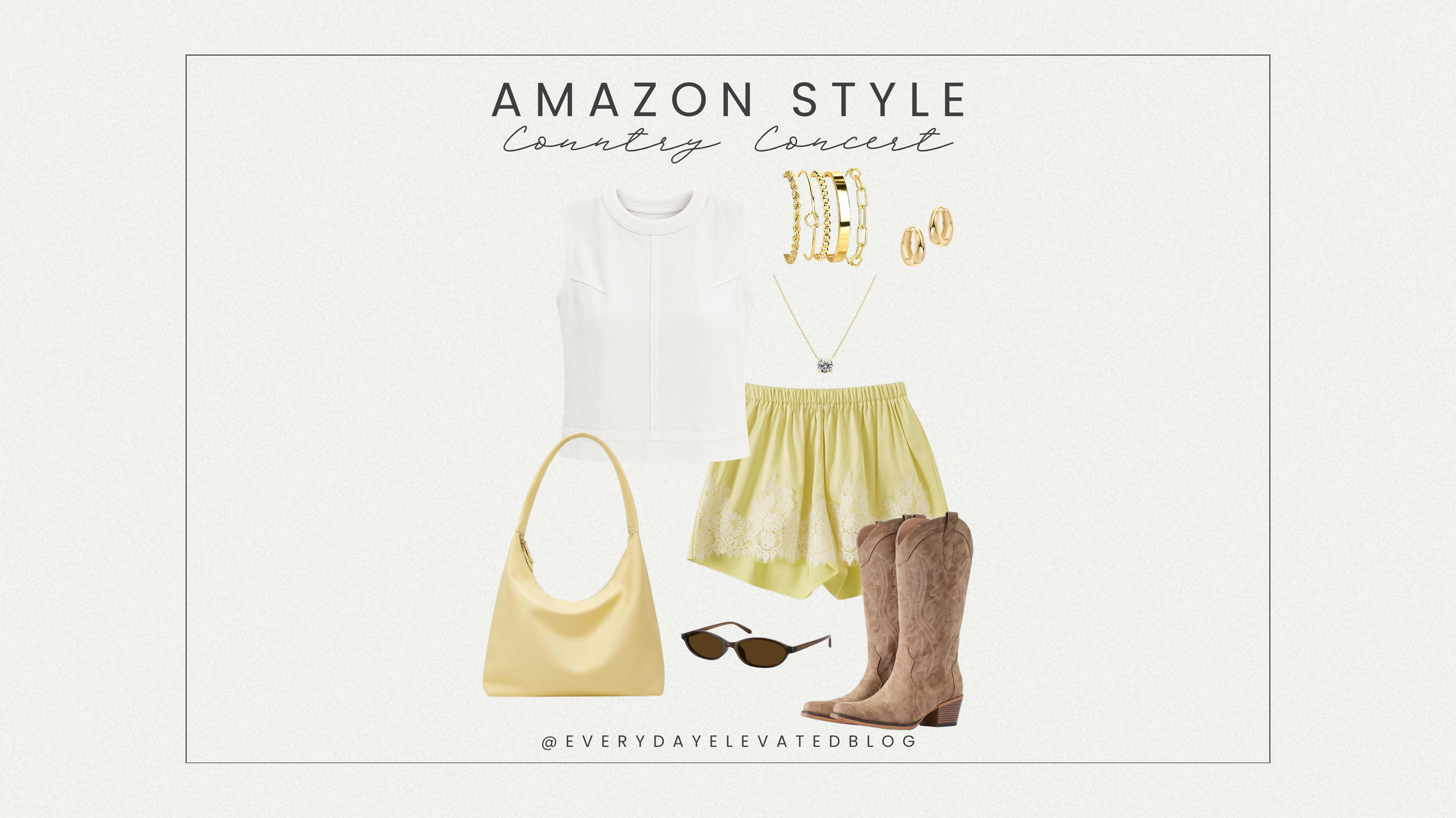 Country Concert Outfit Idea That Looks Effortlessly Cute