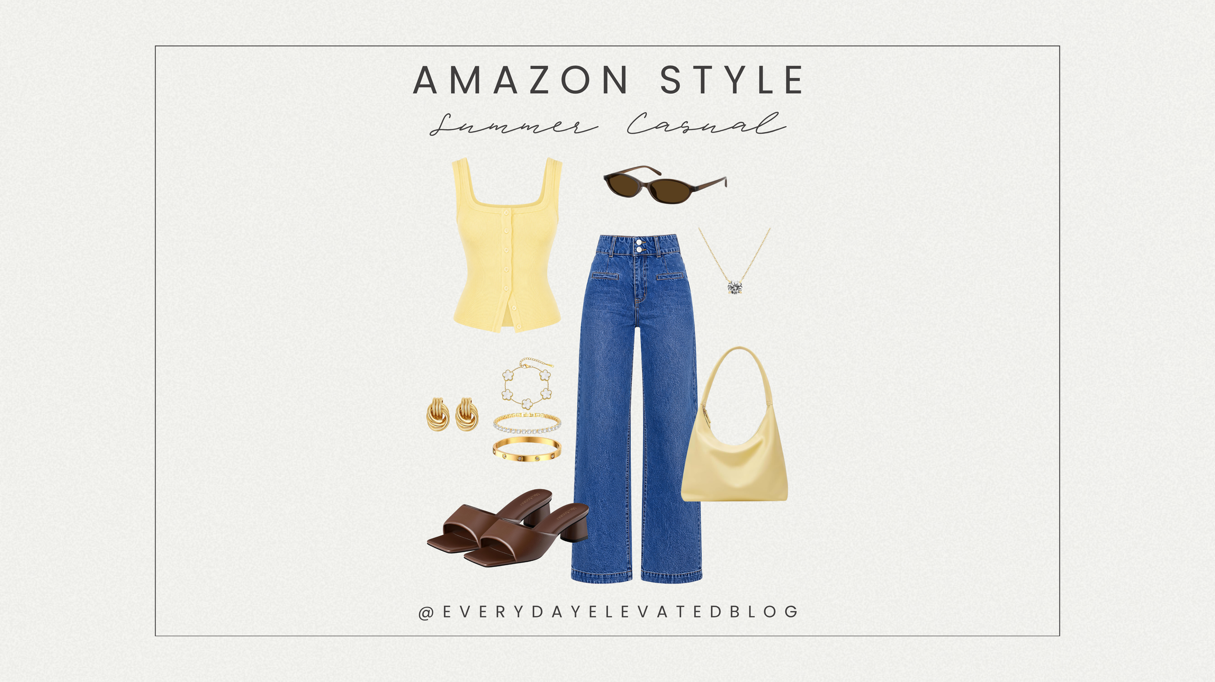 Butter Yellow Summer Casual Outfit