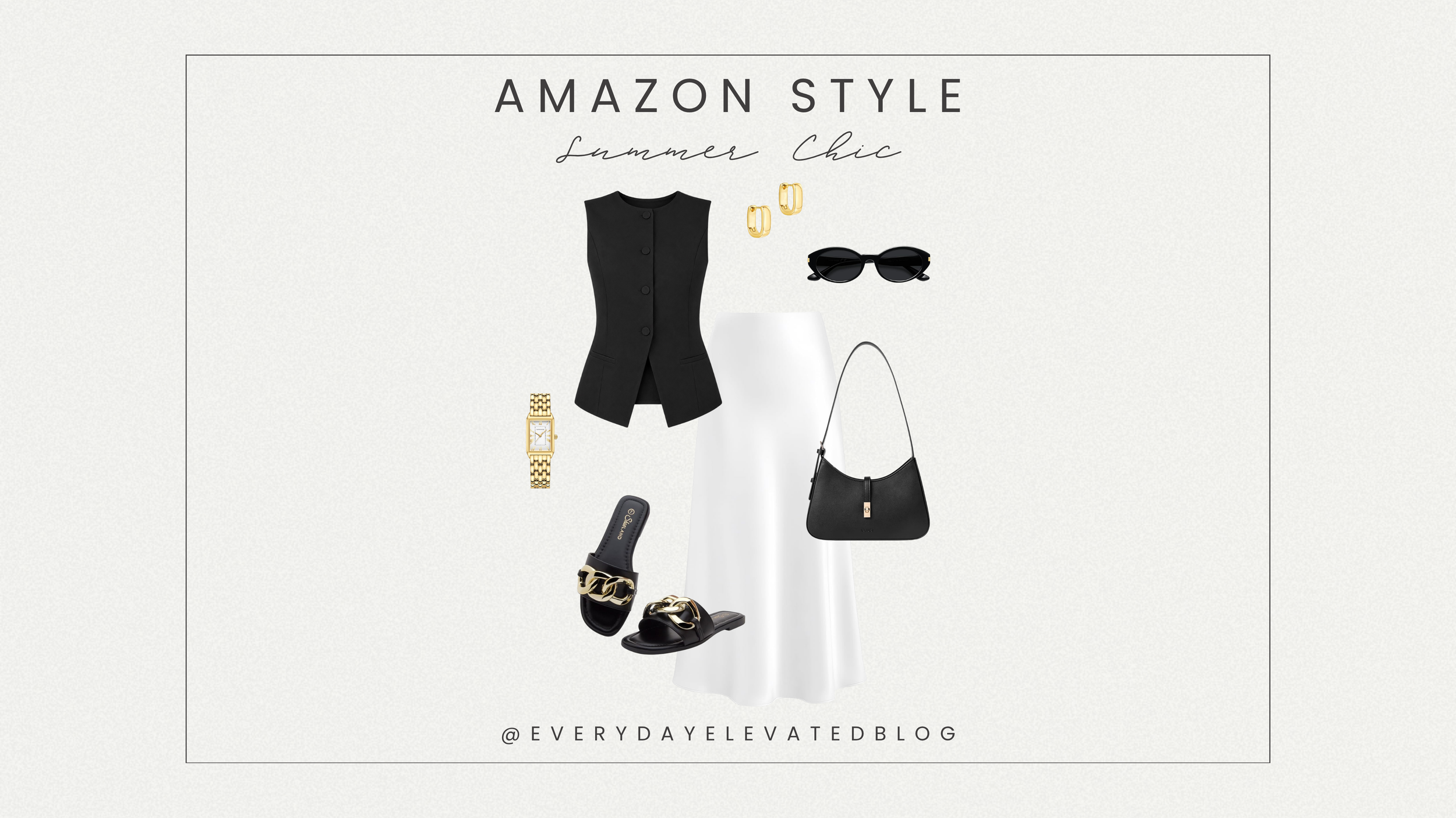 Black and White Summer Outfit That Looks Effortlessly Expensive