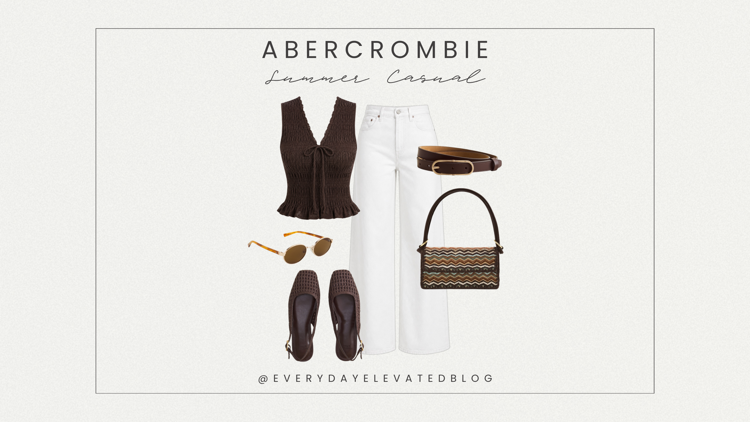 Casual Summer Outfit Idea from Abercrombie That Looks Effortlessly Polished