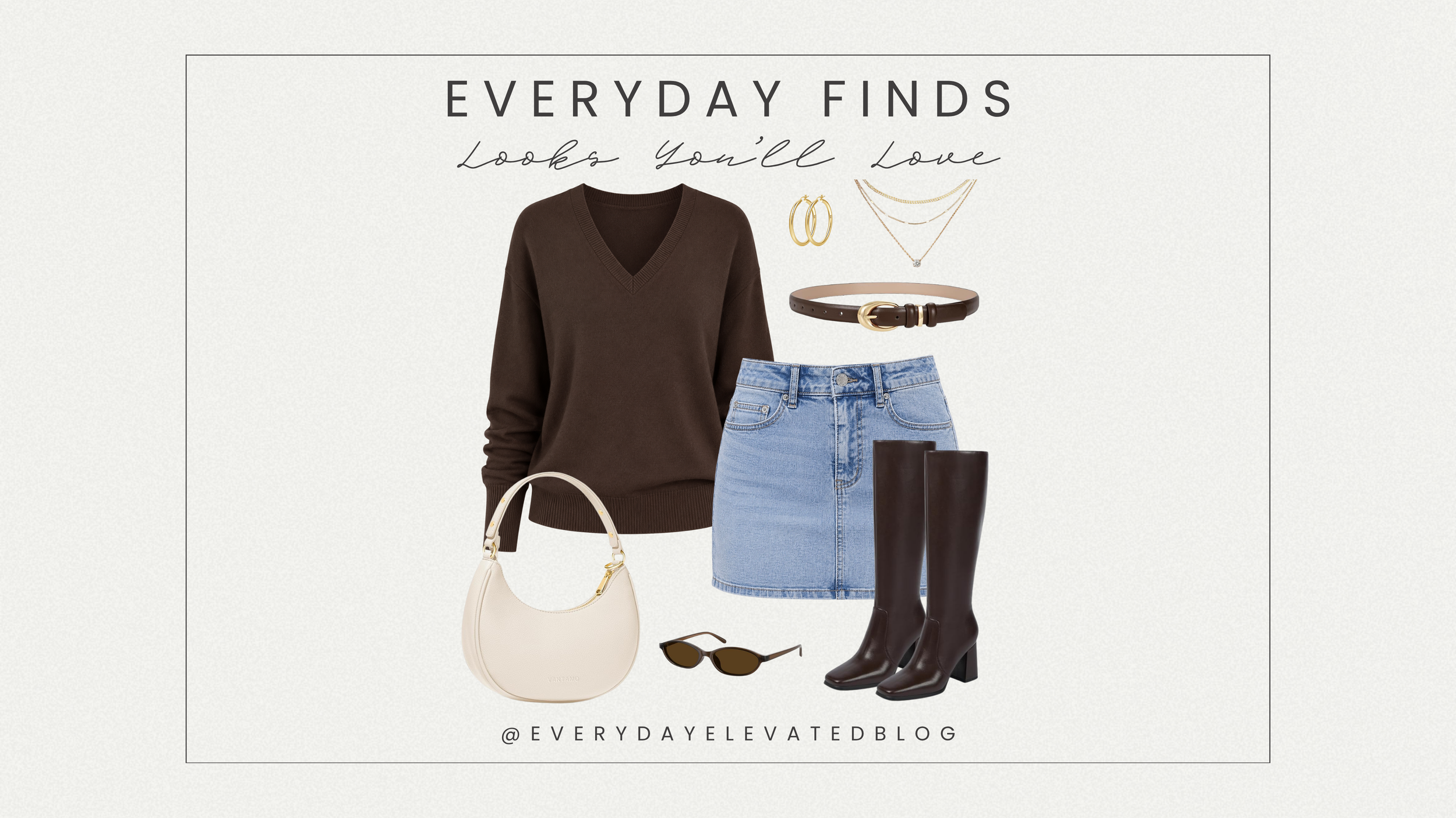 Fall Outfit with Knee High Boots: An Easy Casual Look You’ll Wear All Season