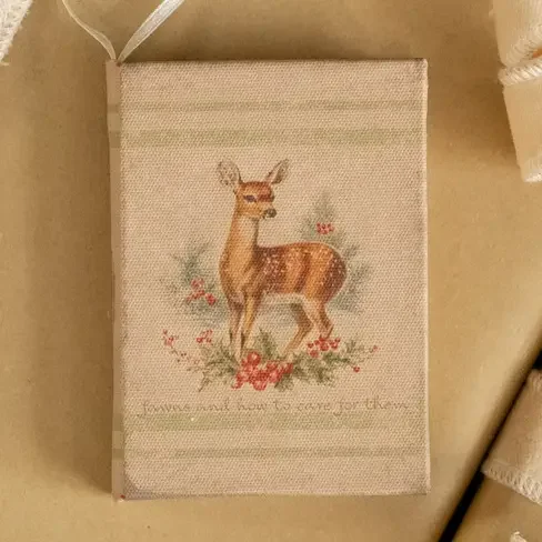Fawns and How To Care For Them Journal Ornament