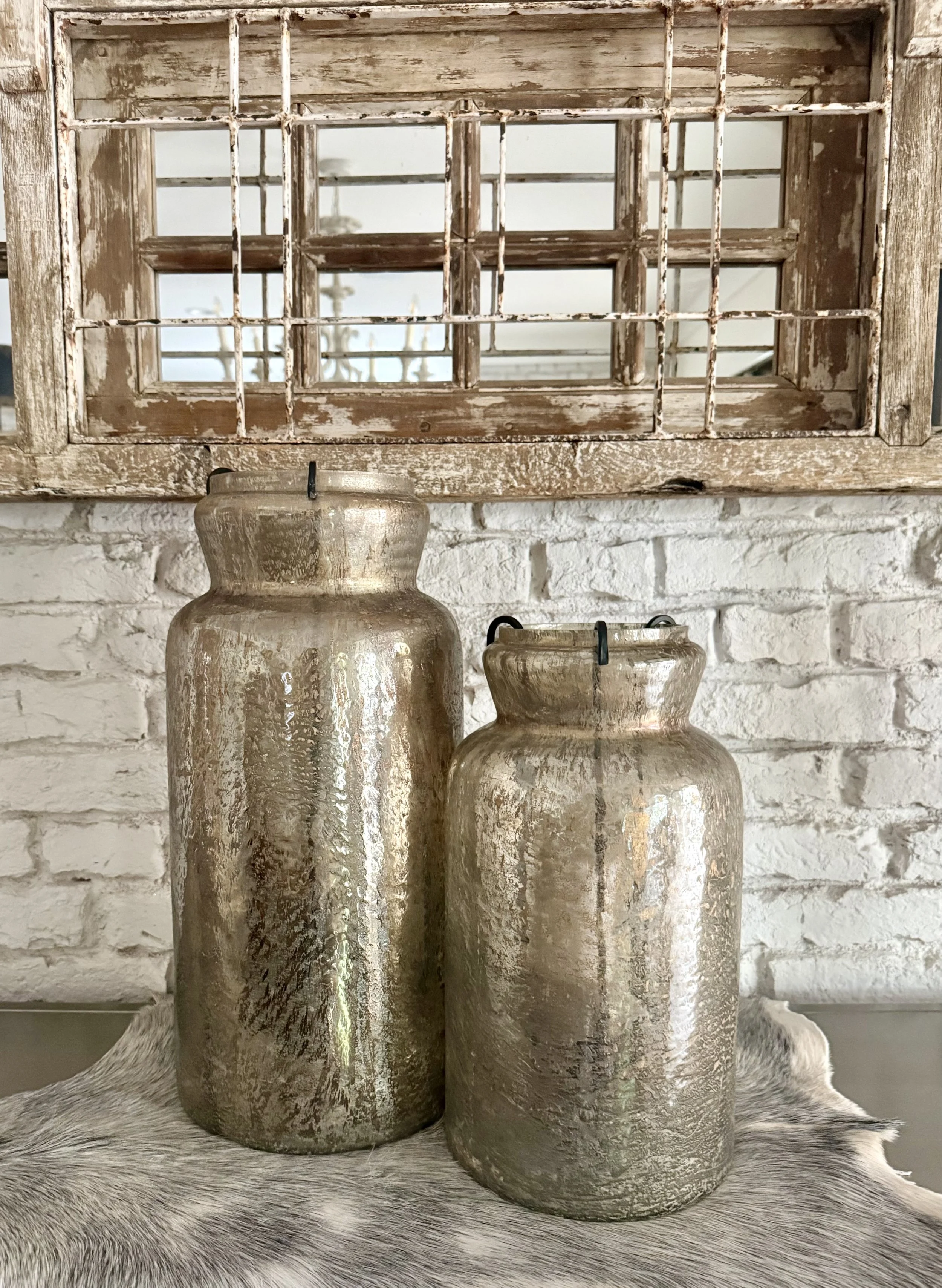 Mercury Jar Candle Holder 19x9x9"