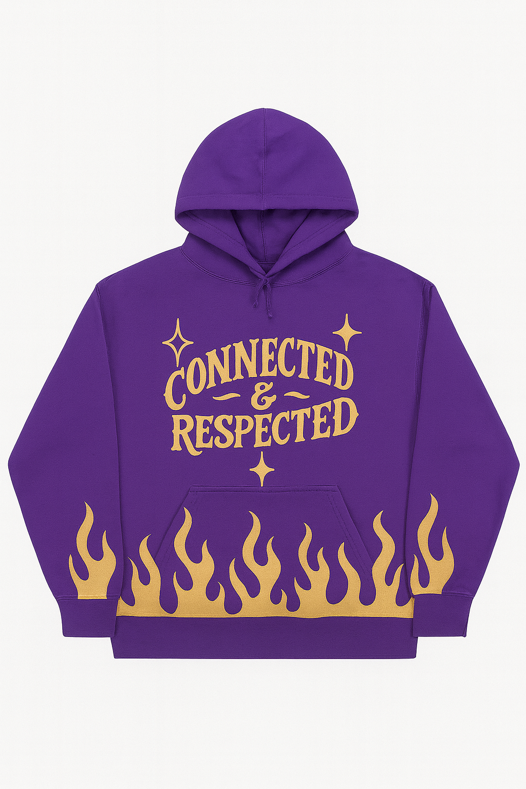 CONNECTED&RESPECTED PURPLE&GOLD SWEATER