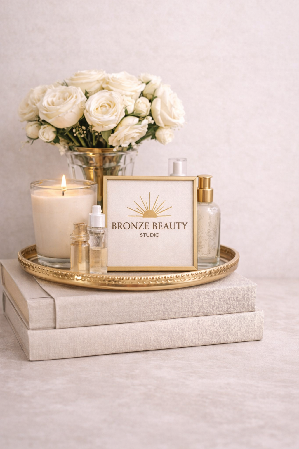 Luxury beauty and wellness decor for Bronze Beauty Studio