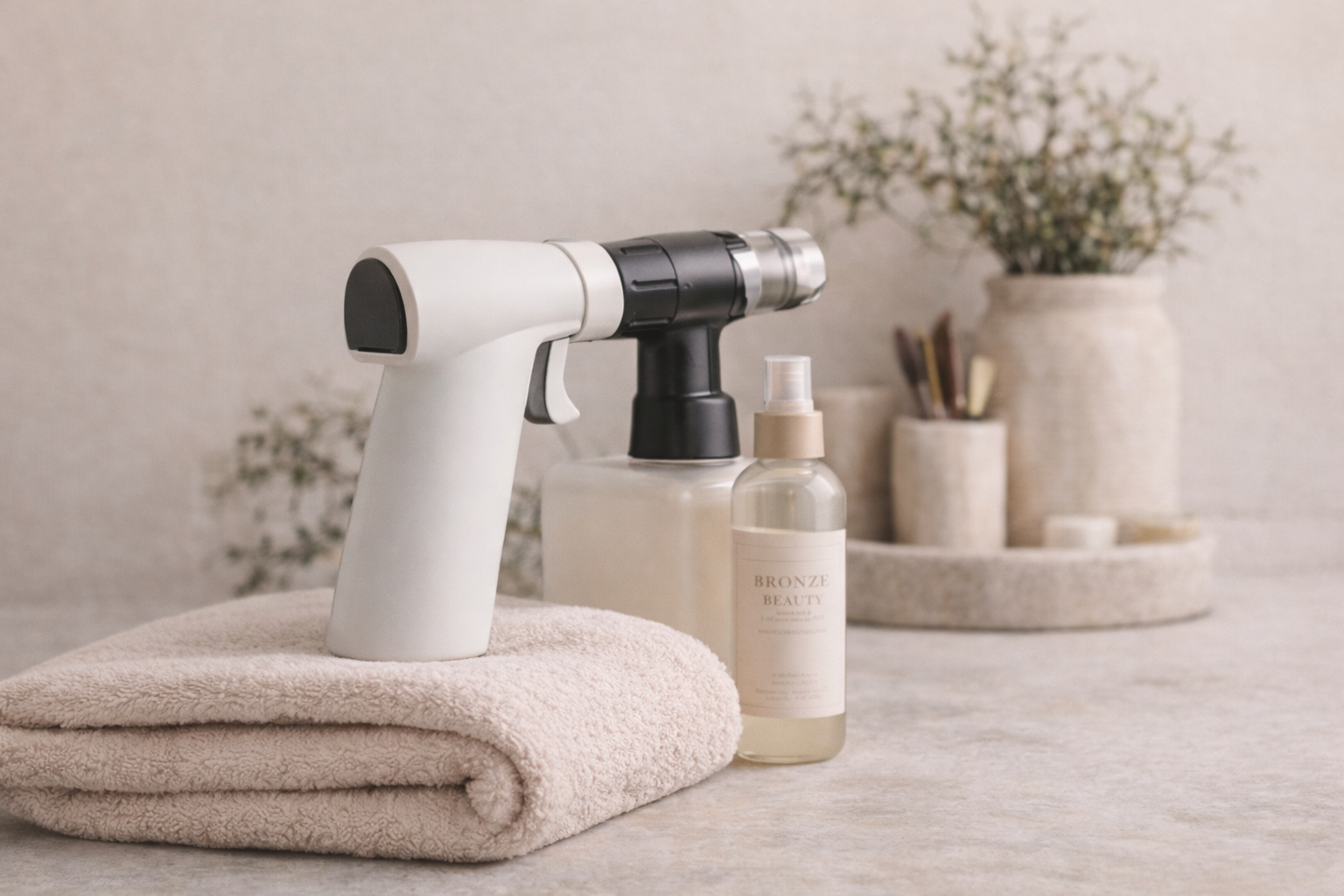 Professional mobile spray tanning equipment by Bronze Beauty Studio