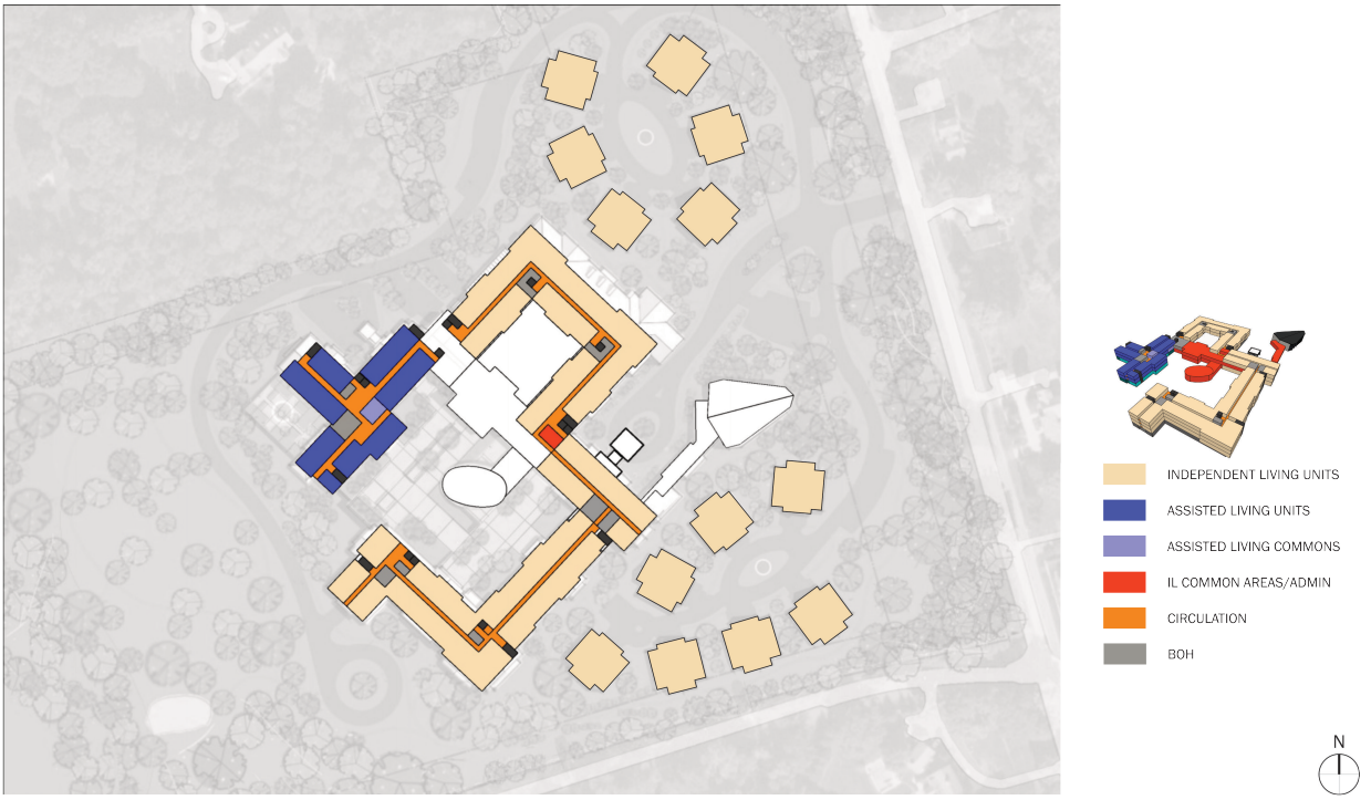 BUILDING LAYOUT, LEVEL (2) TWO, Source: P&Z Pre-application, Plans-05.02.2025, page 10