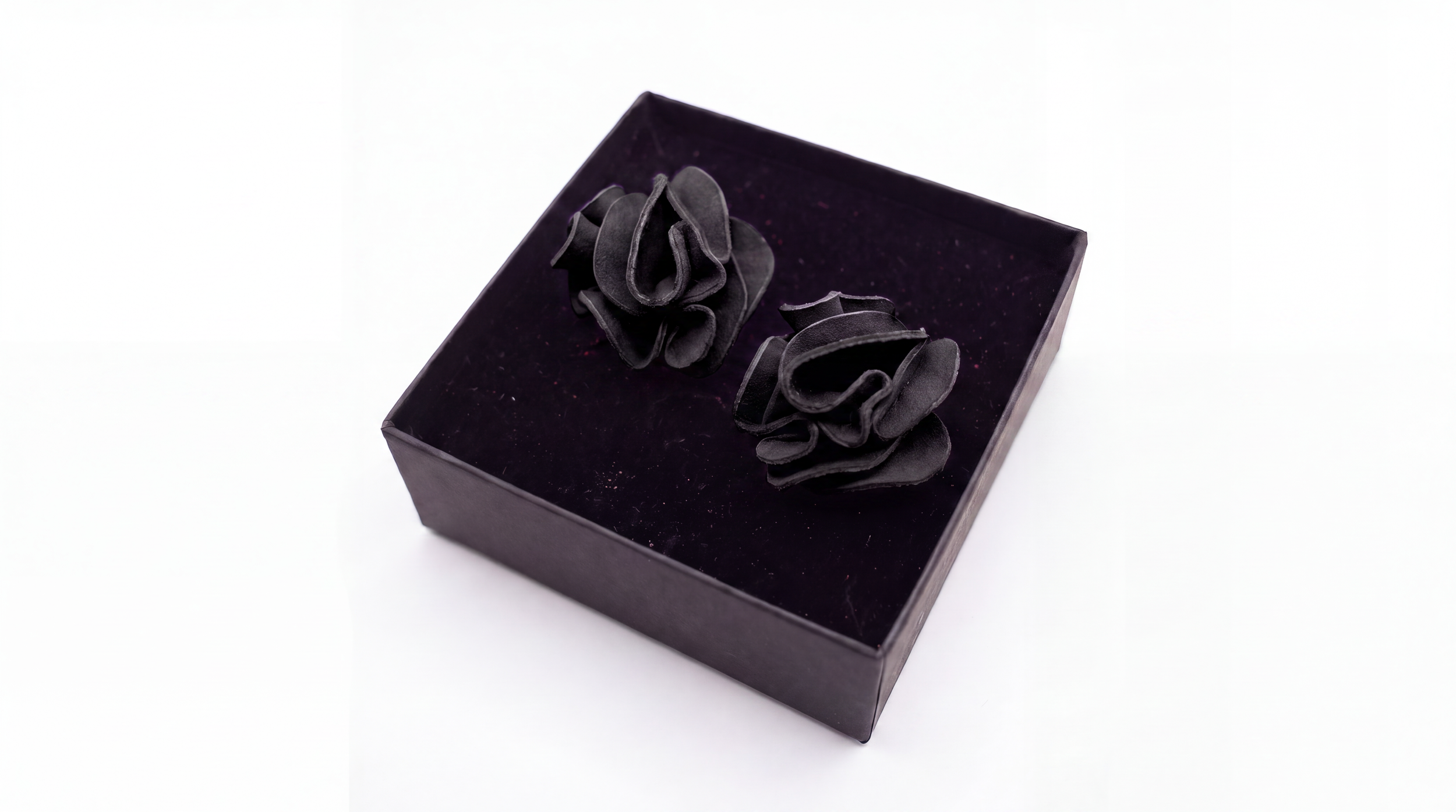 Earrings - Bougainvillea Black